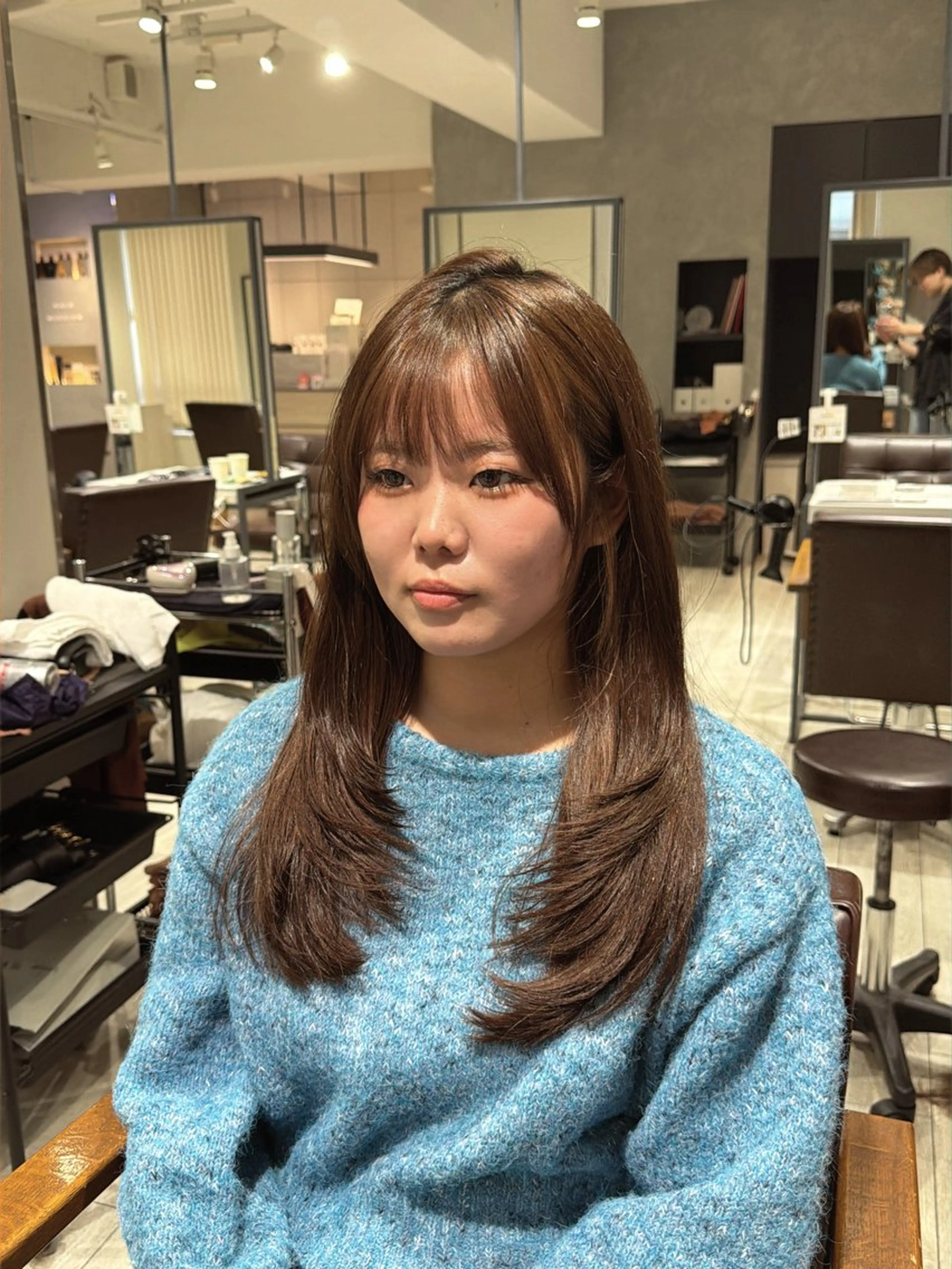 セミロング エクステ×レイヤー 黎也のヘアスタイル