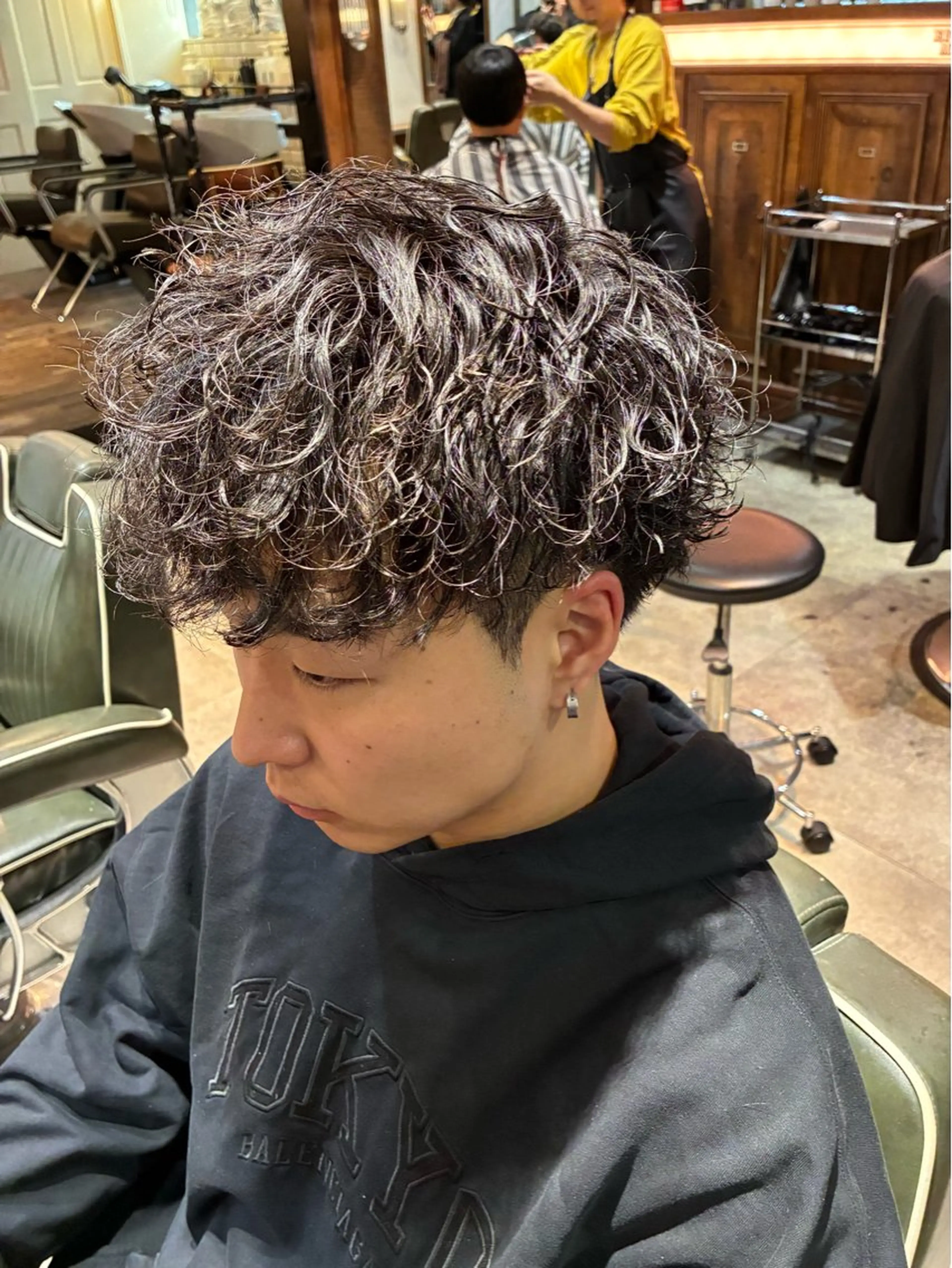 ミディアム メンズ カット パーマ Salon de L&R所属・メンズ特化 翔平のヘアスタイル