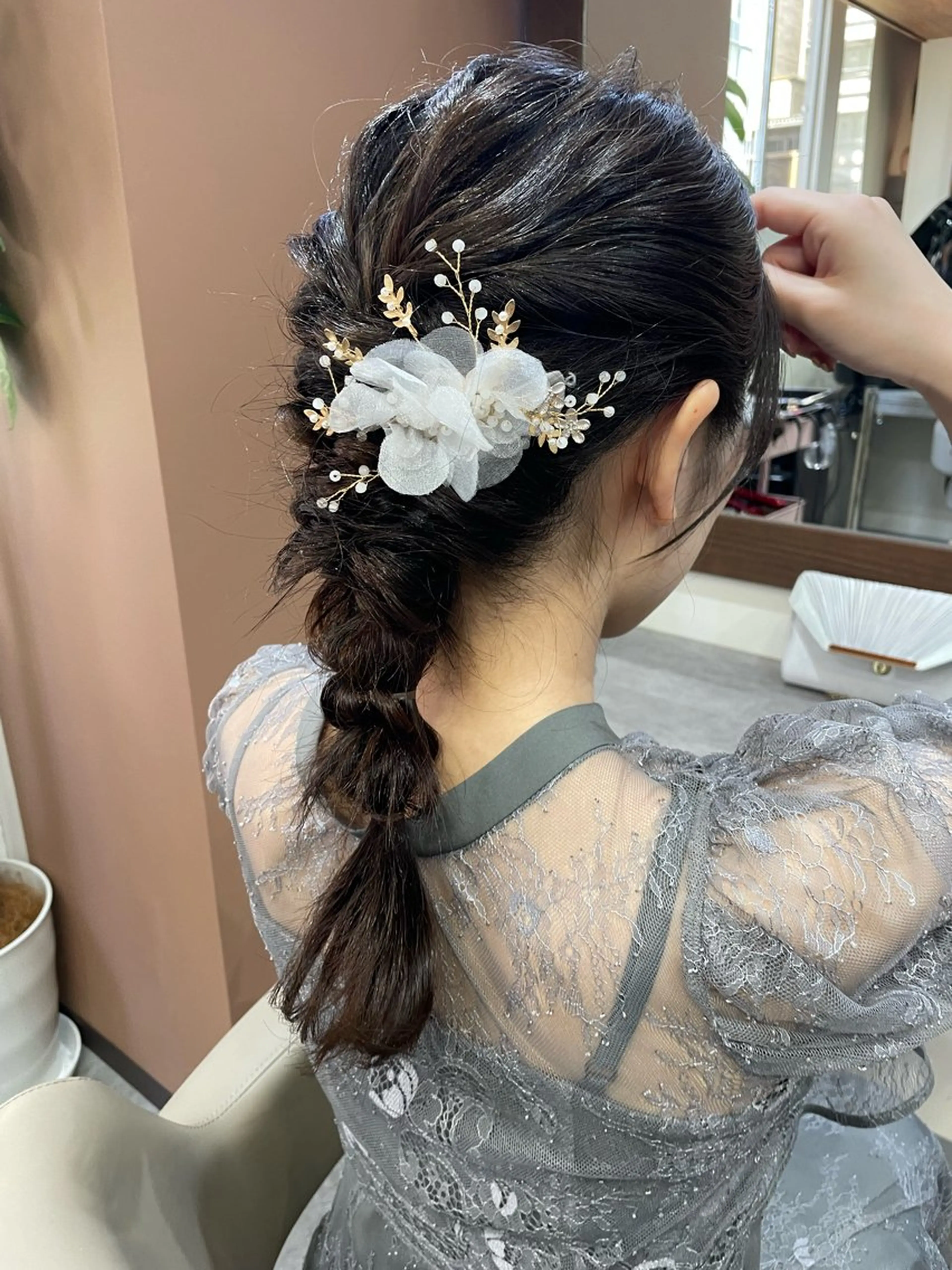 セミロング ヘアセット 韓国風パーマ/ヘア セット/店長みづきのヘアスタイル