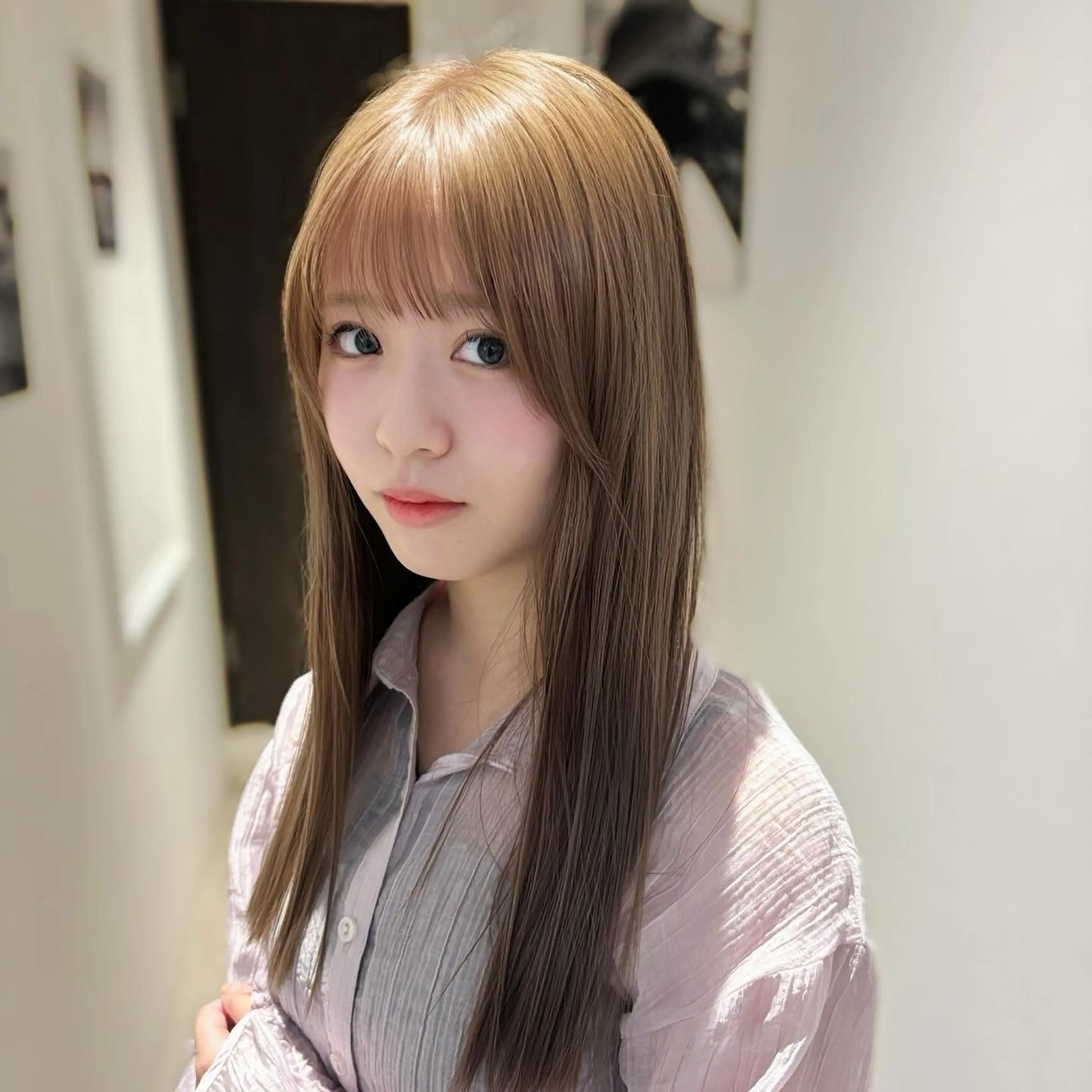 ロング カラー カット ヘアカラー 🍒しの🍒 透明感カラー/カットのヘアスタイル