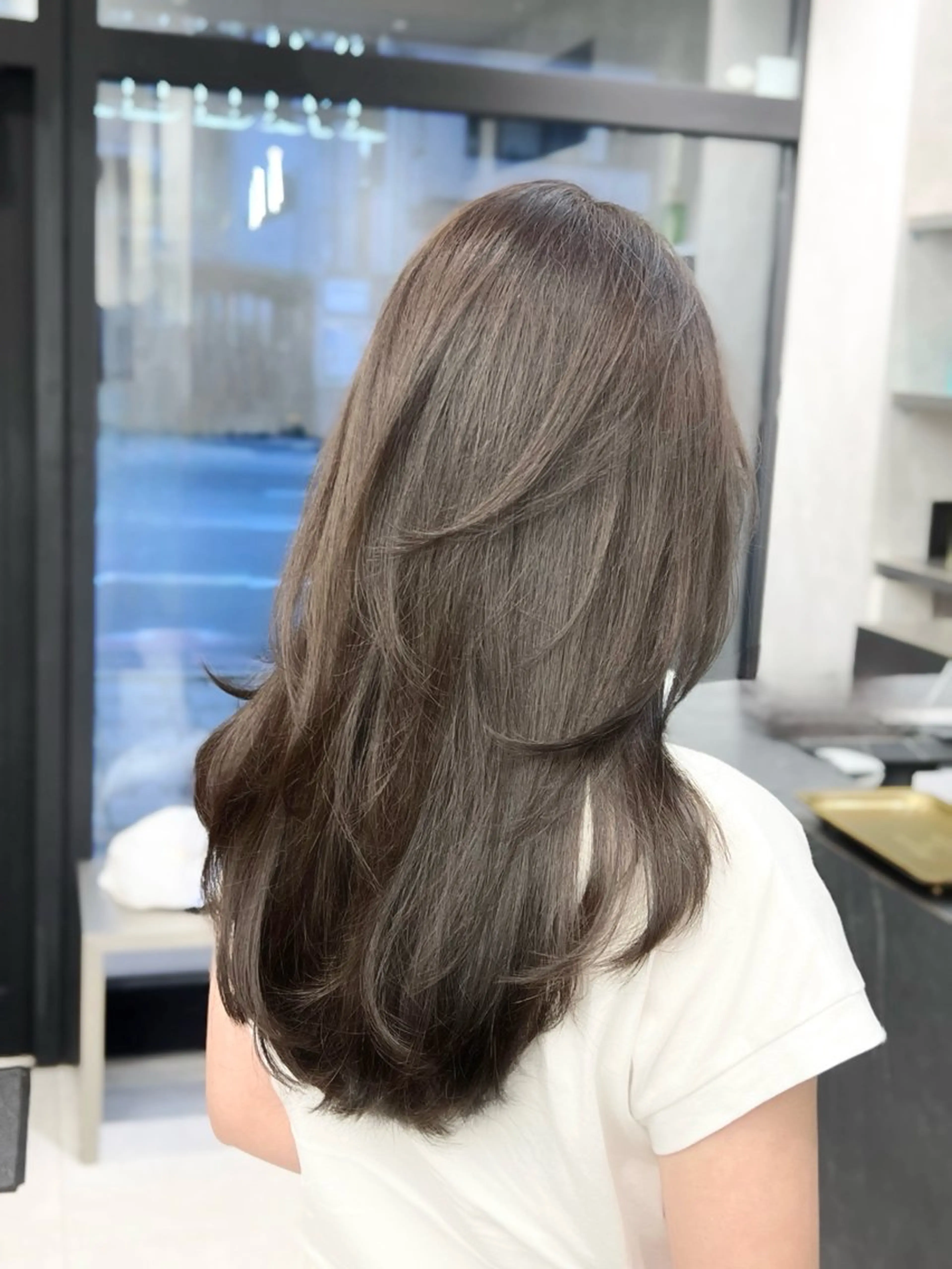 ロング 🚨メンズ曲がる 縮毛矯正りおん🚨のヘアスタイル