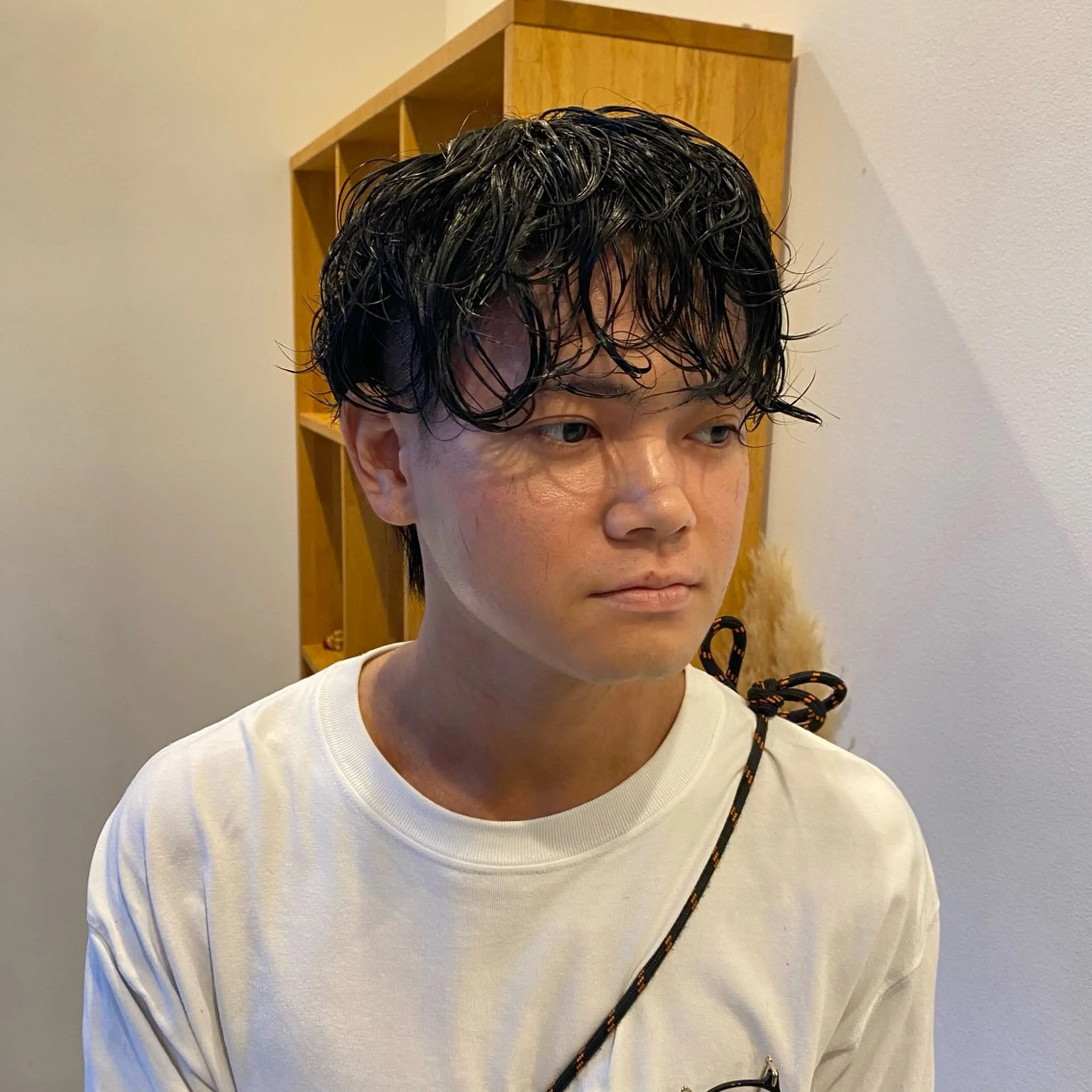 ショート カット パーマ メンズパーマ/ダウン パーマ/十文字玲音のヘアスタイル