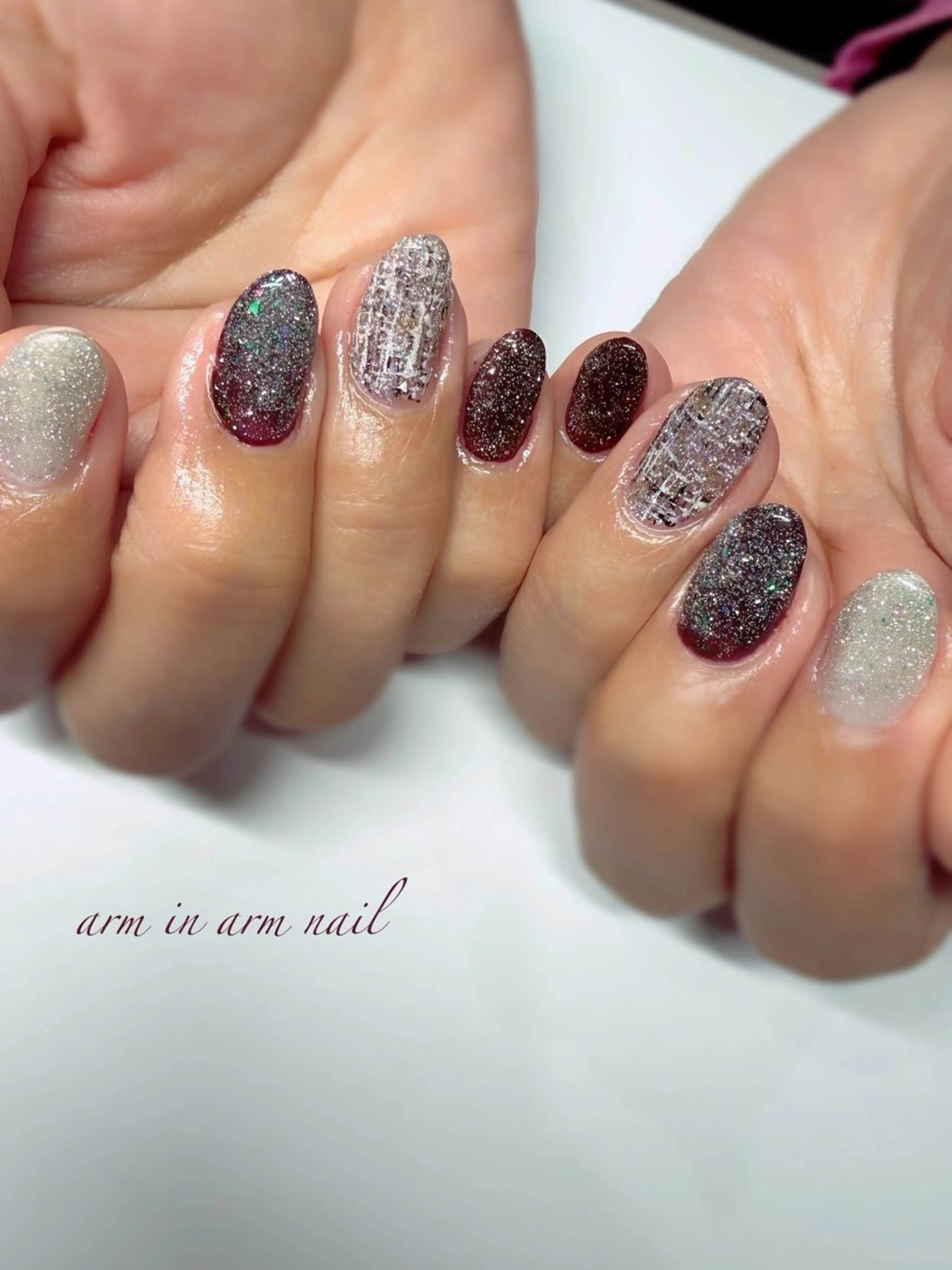 ネイル arm in arm ︎✿Yamamotoのマツエク・マツパデザイン