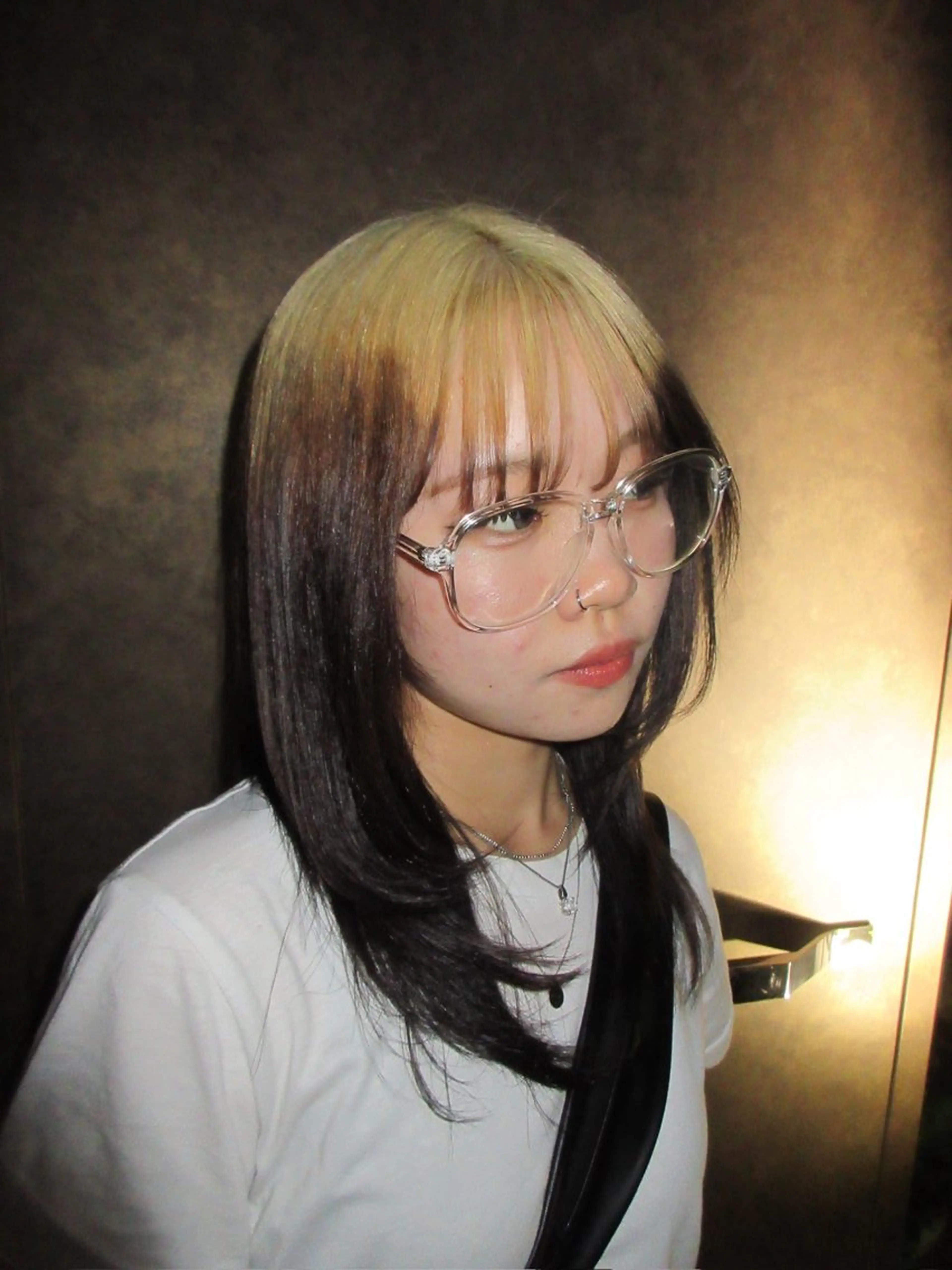 セミロング カラー カット ヘアカラー ボブ/ハイトーン🪽 堀内志茉🍀のヘアスタイル