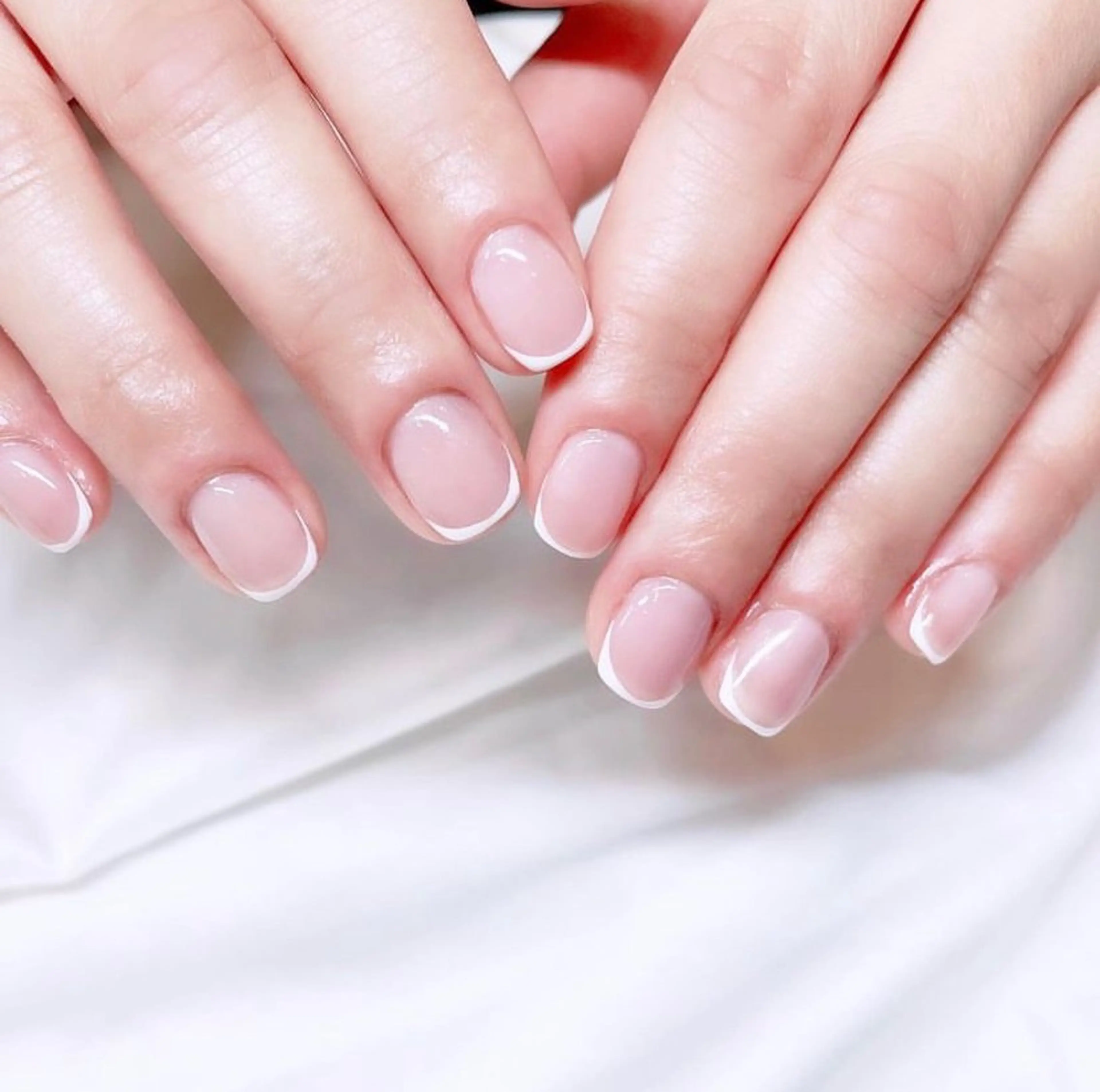 グラデーション、フレンチネイル　オフ込みの写真