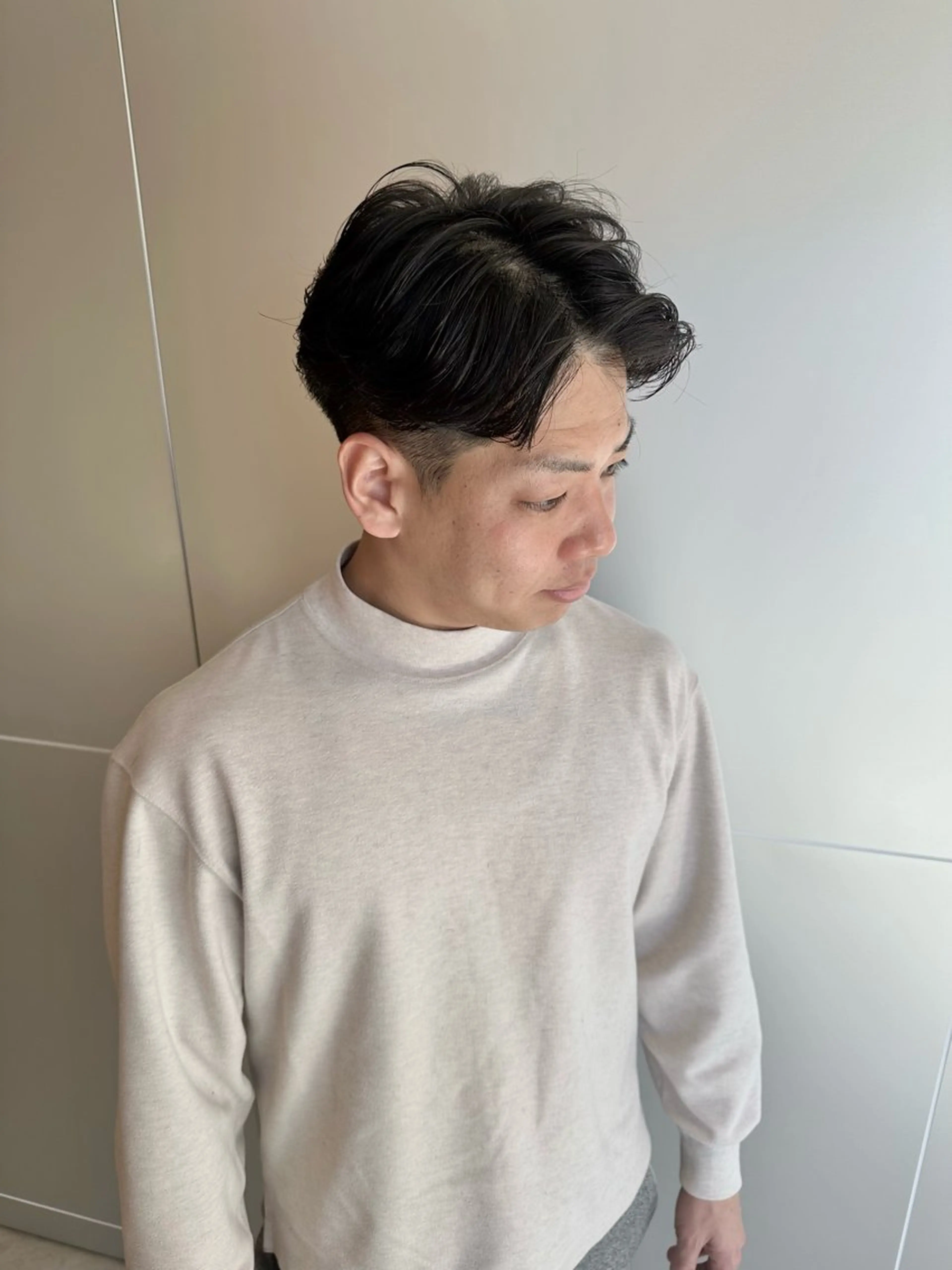 ミディアム パーマ メンズ メンズパーマ達人/ フェード/イツキのヘアスタイル