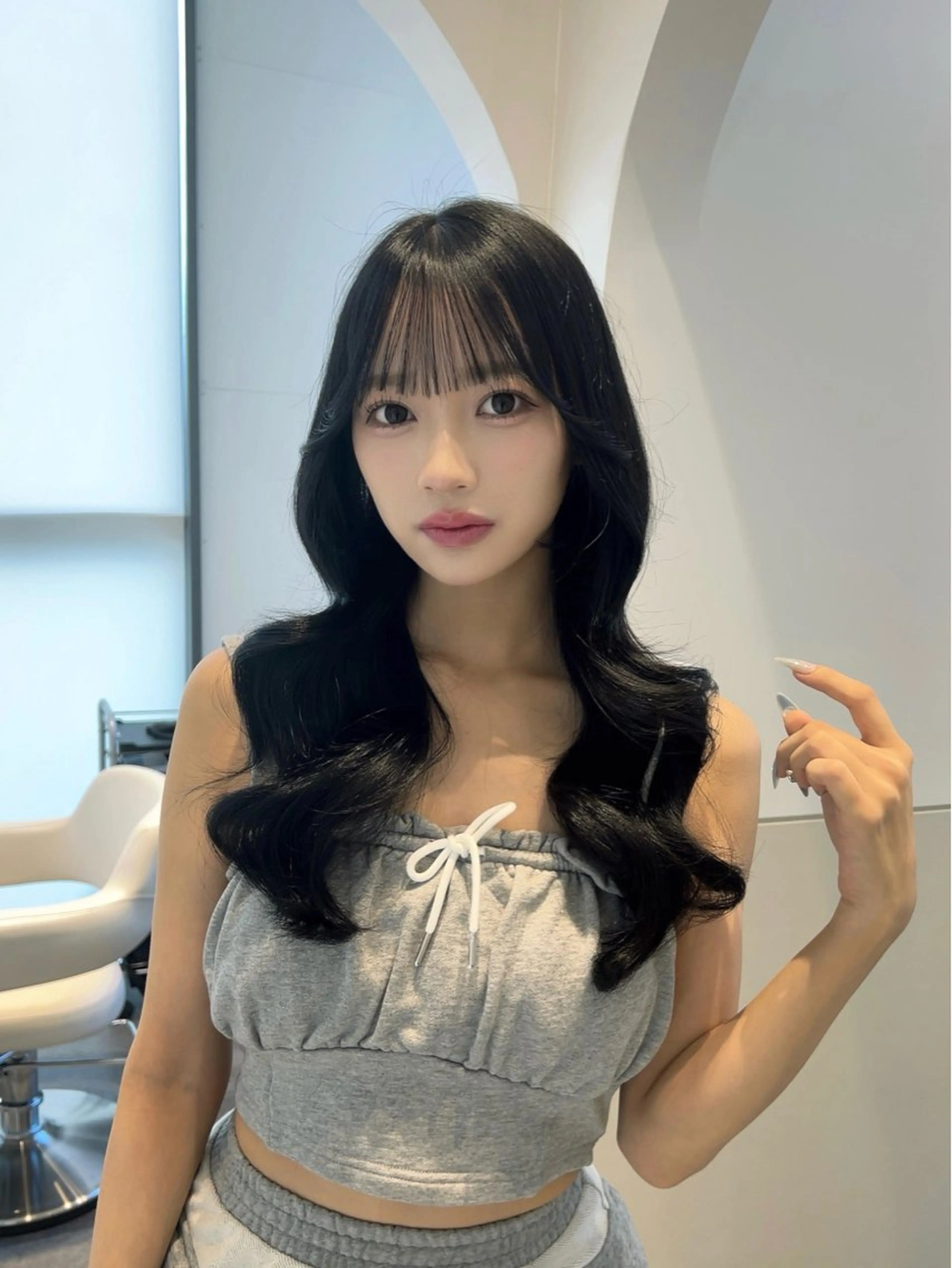 ロング カラー ヘアアレンジ ヨシンモリ 🩷韓国ヘア/ミディ アム🩷Maikaのヘアスタイル