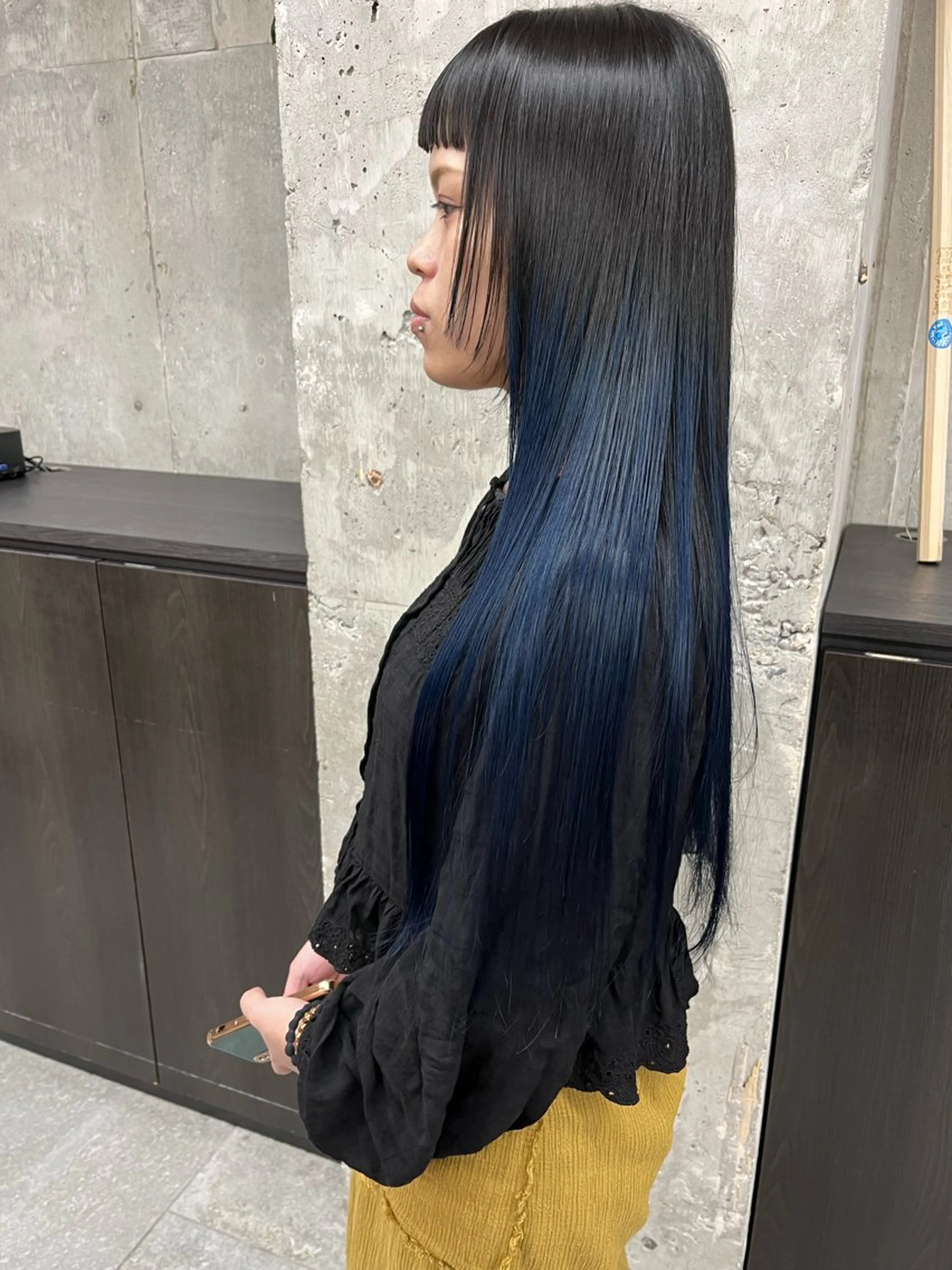 ロング カラー ブルーカラー 小木曽智美 /ボブ/ショートのヘアスタイル