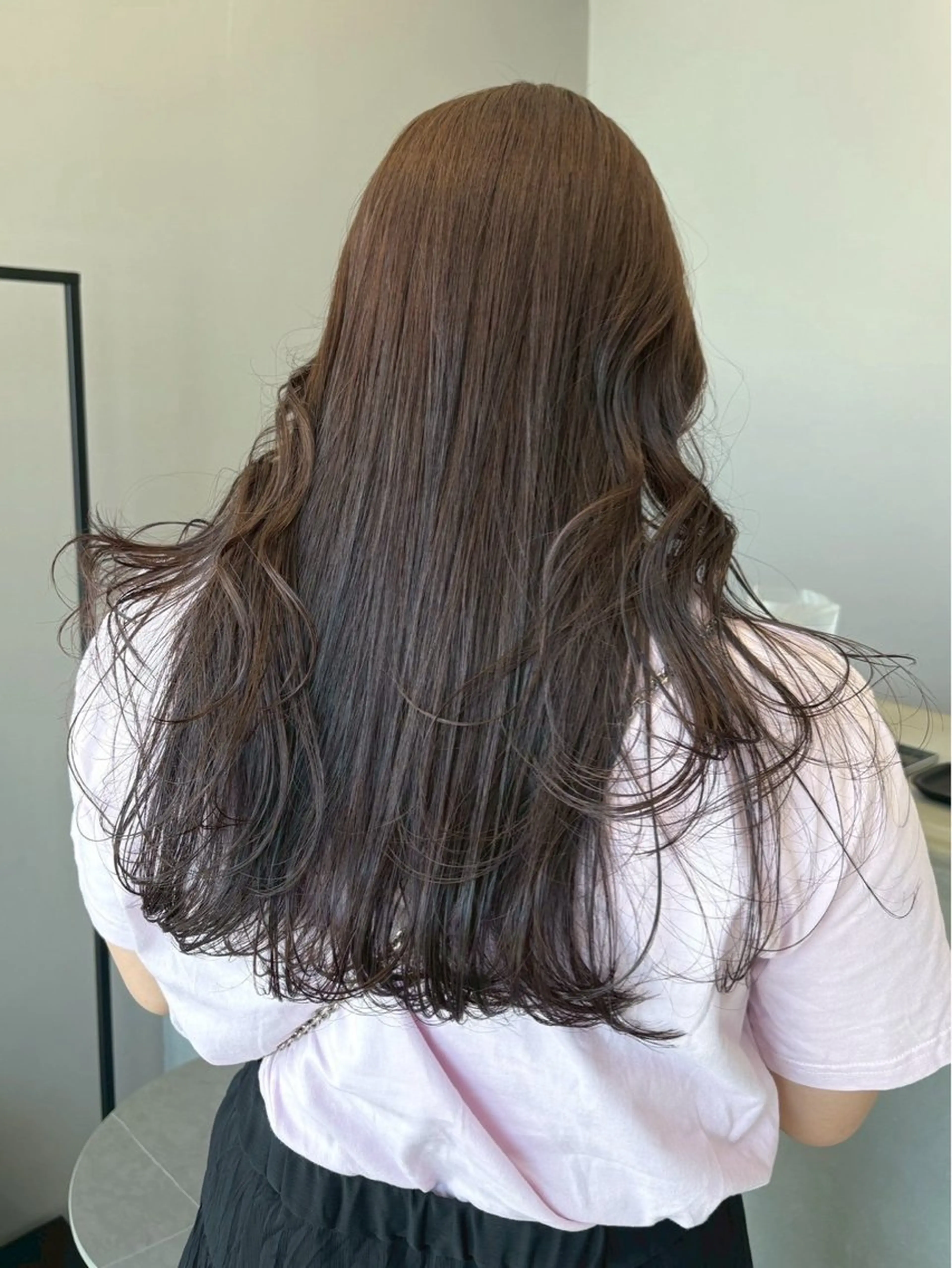 ロング カラー グレージュ ラベンダーカラー ラベンダーグレージュ ラベンダーグレー niil所属・miyu /niilのヘアスタイル