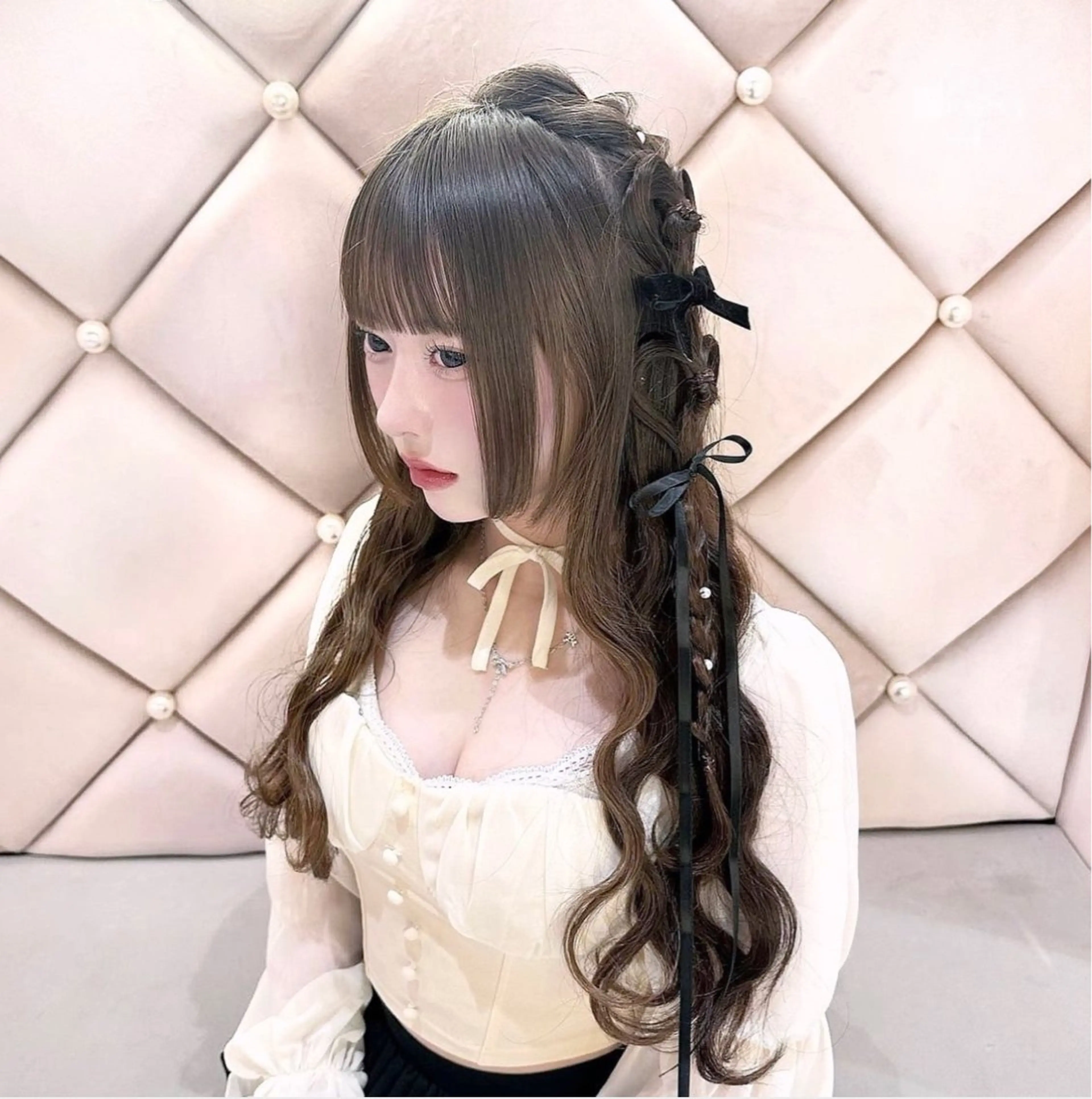 ロング ヘアアレンジ 🎀ふわふわアイドル ヘアメ🎀AYANEのヘアスタイル