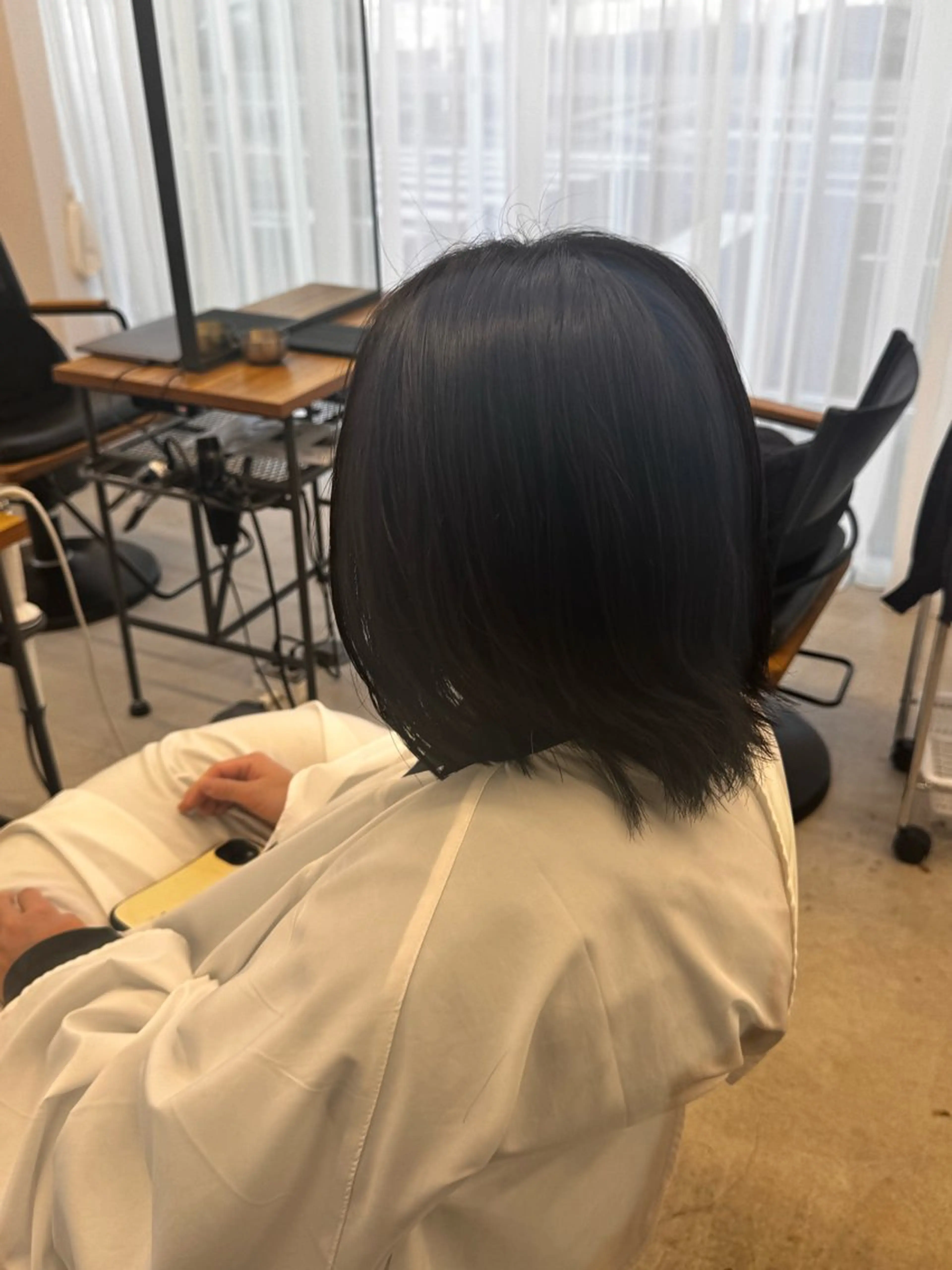 ミディアム カラー 山田 はるむのヘアスタイル