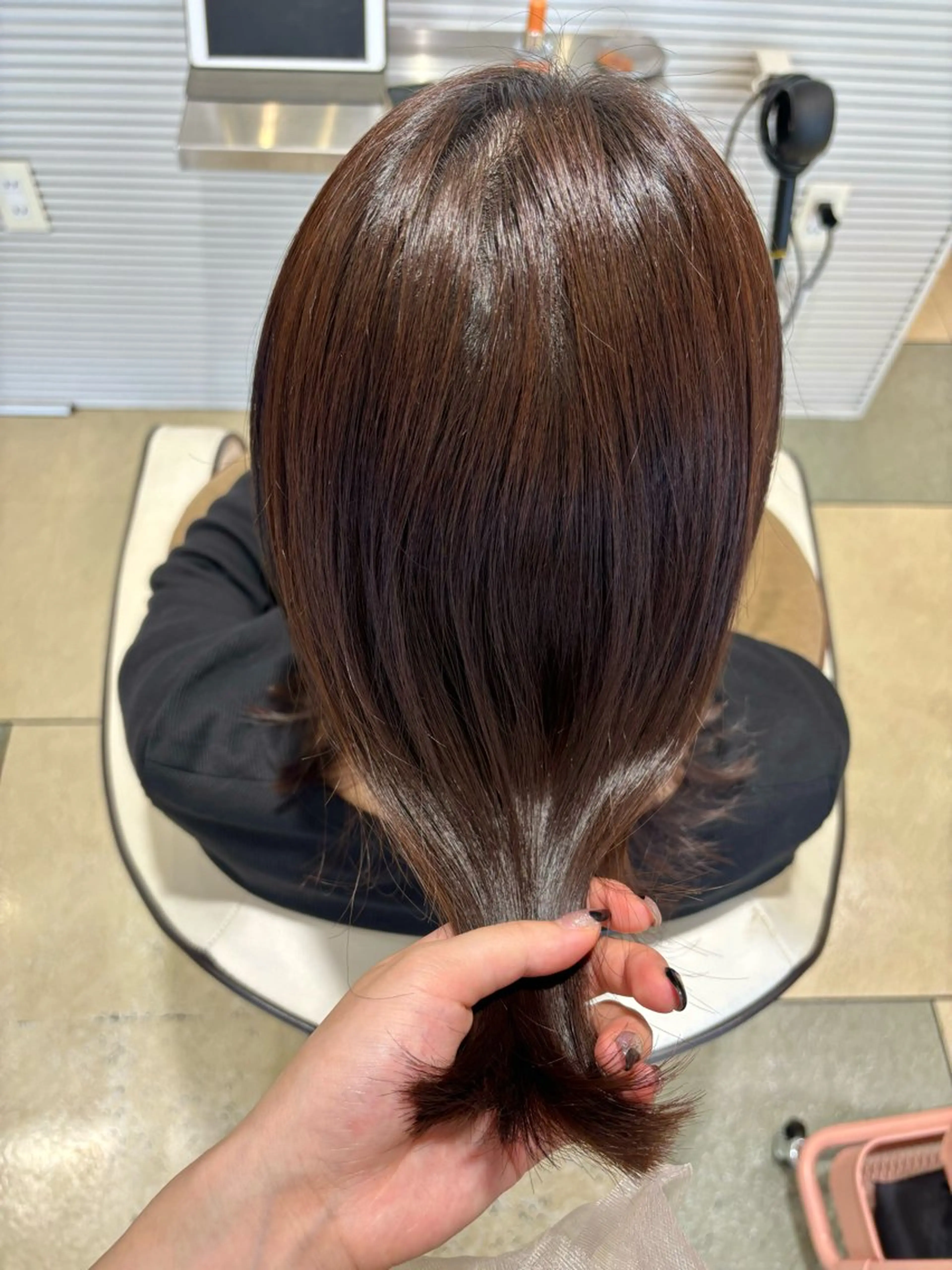 セミロング カラー 透明感カラー/ くびれヘア/ユウユのヘアスタイル