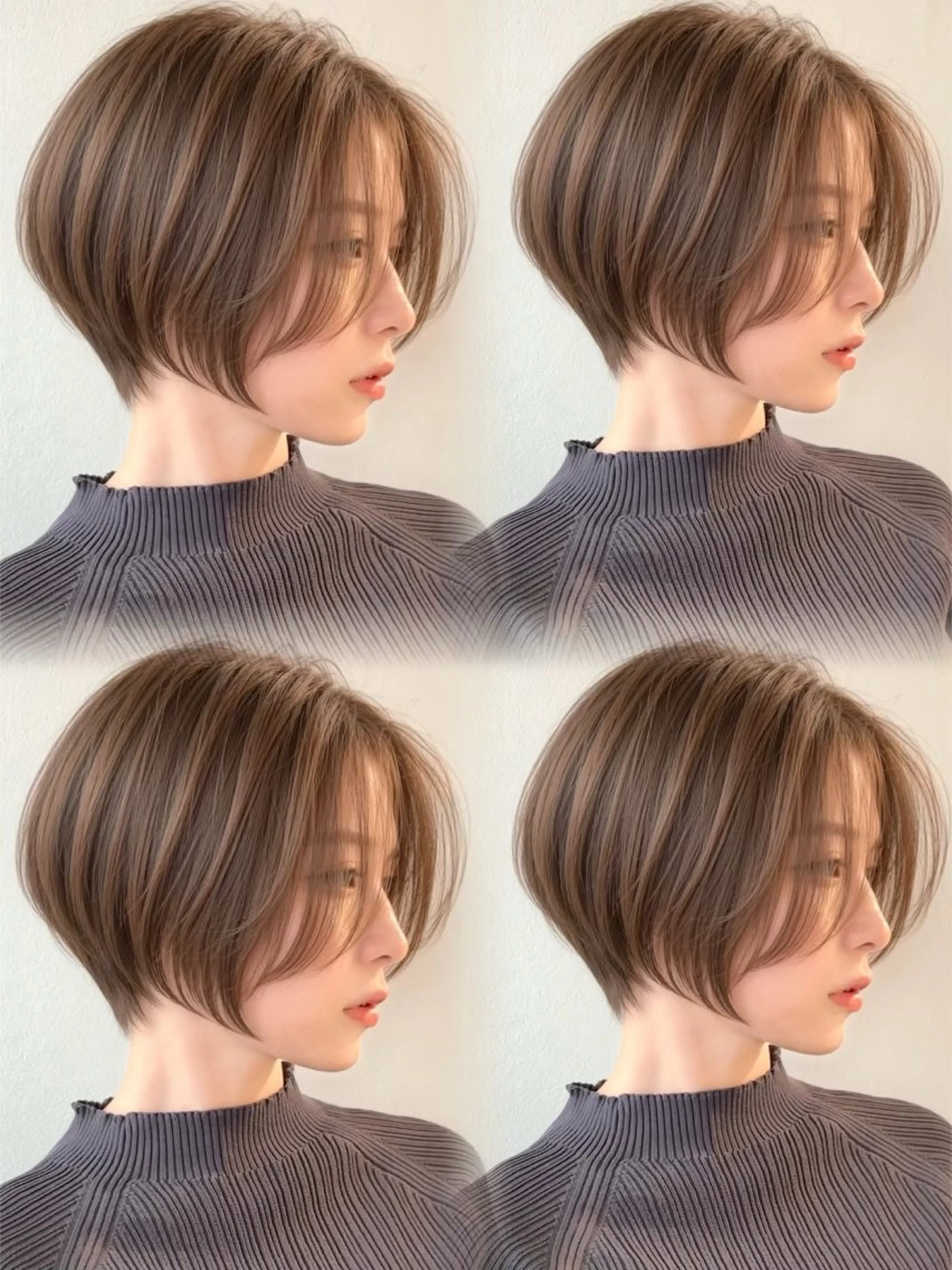 ショート カラー カット ヘアカラー トリートメント ✨大川 錬✨ -7歳若返りショートのヘアスタイル