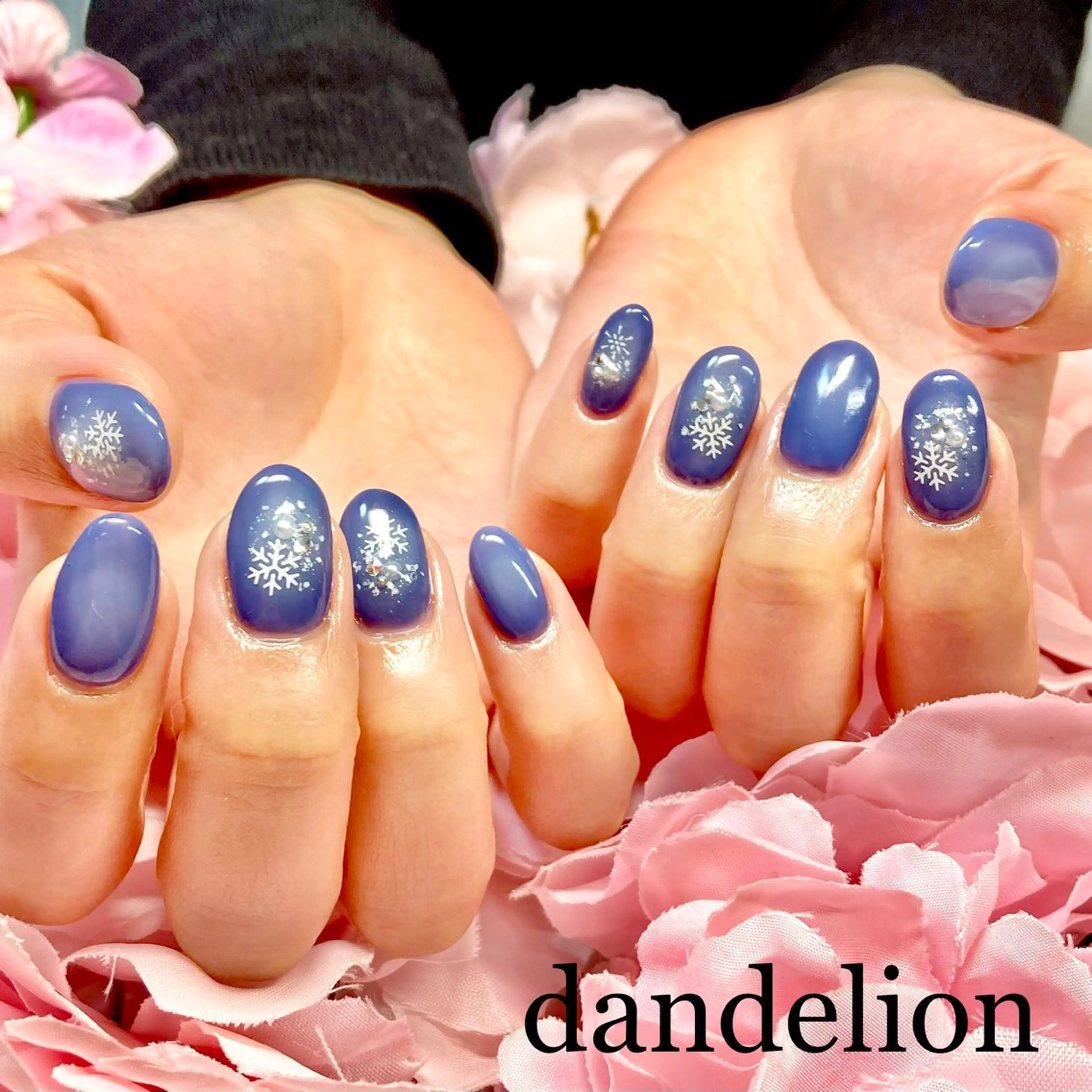 ネイル チークネイル ハンドネイル ハンドケア dandelion ダンデライオンのネイルデザイン