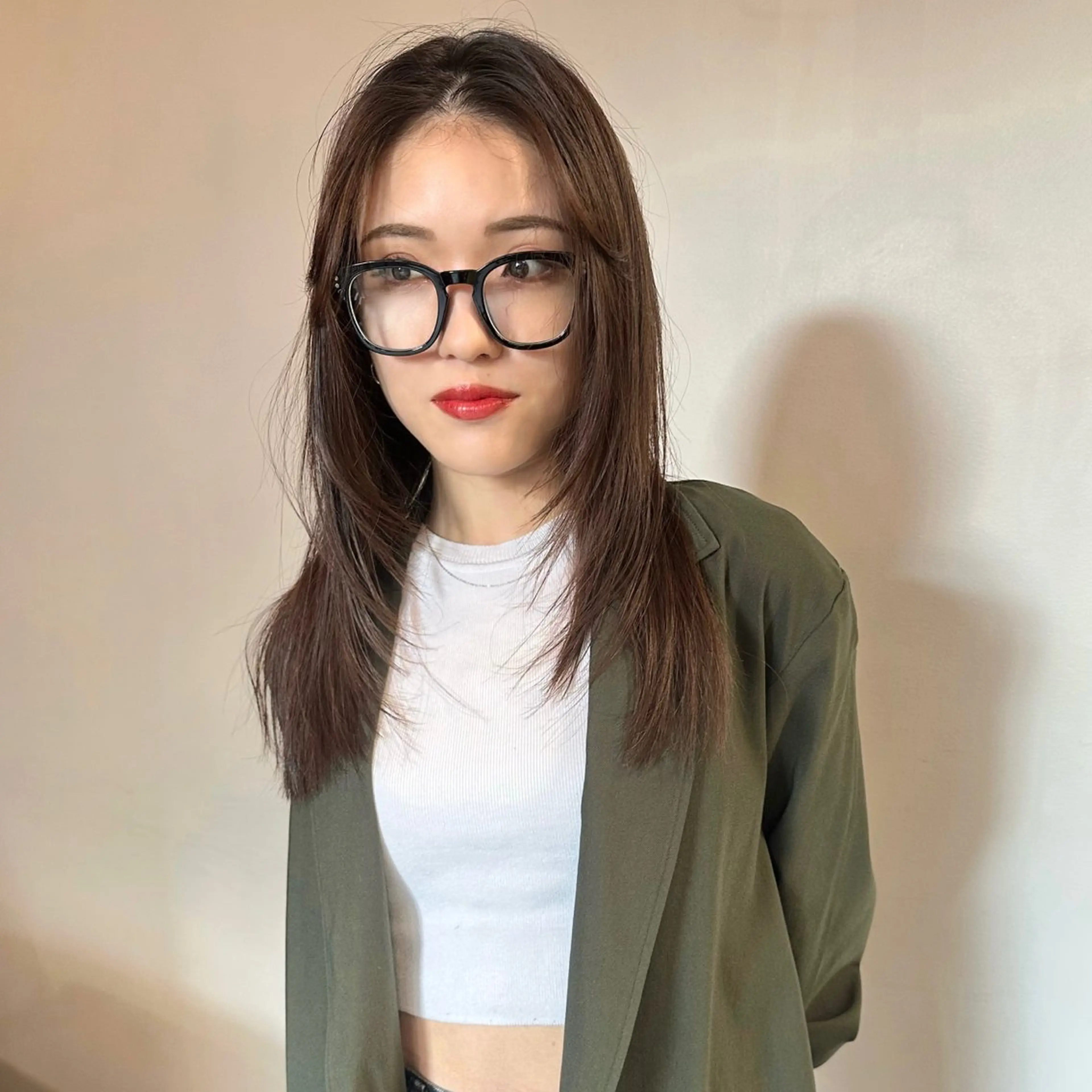 ロング 顔まわりレイヤー レイヤーカット ボブ/顔周りレイヤー 似合わせcut🪽のヘアスタイル