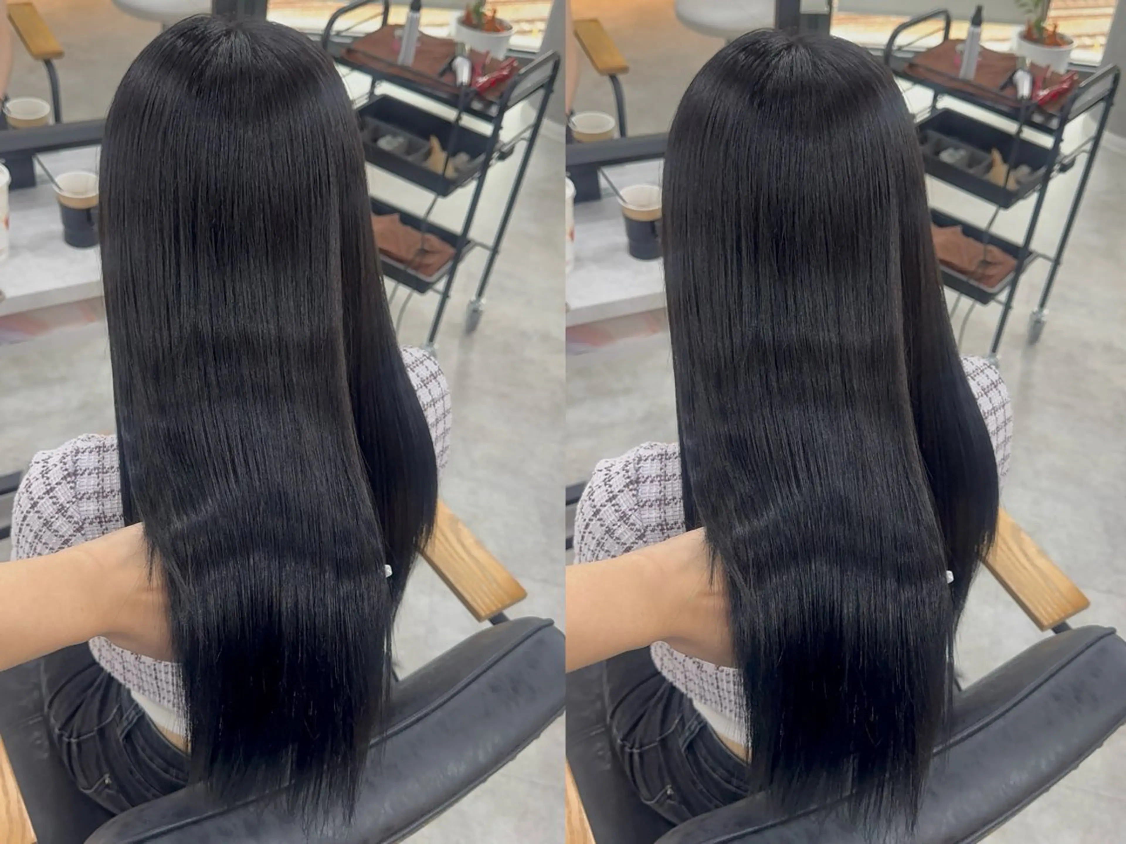 ロング カラー アッシュ アッシュブラウン ベージュカラー 黒髪 ブリーチ 赤み無し柔らかカラー 【梅田】madokaのヘアスタイル