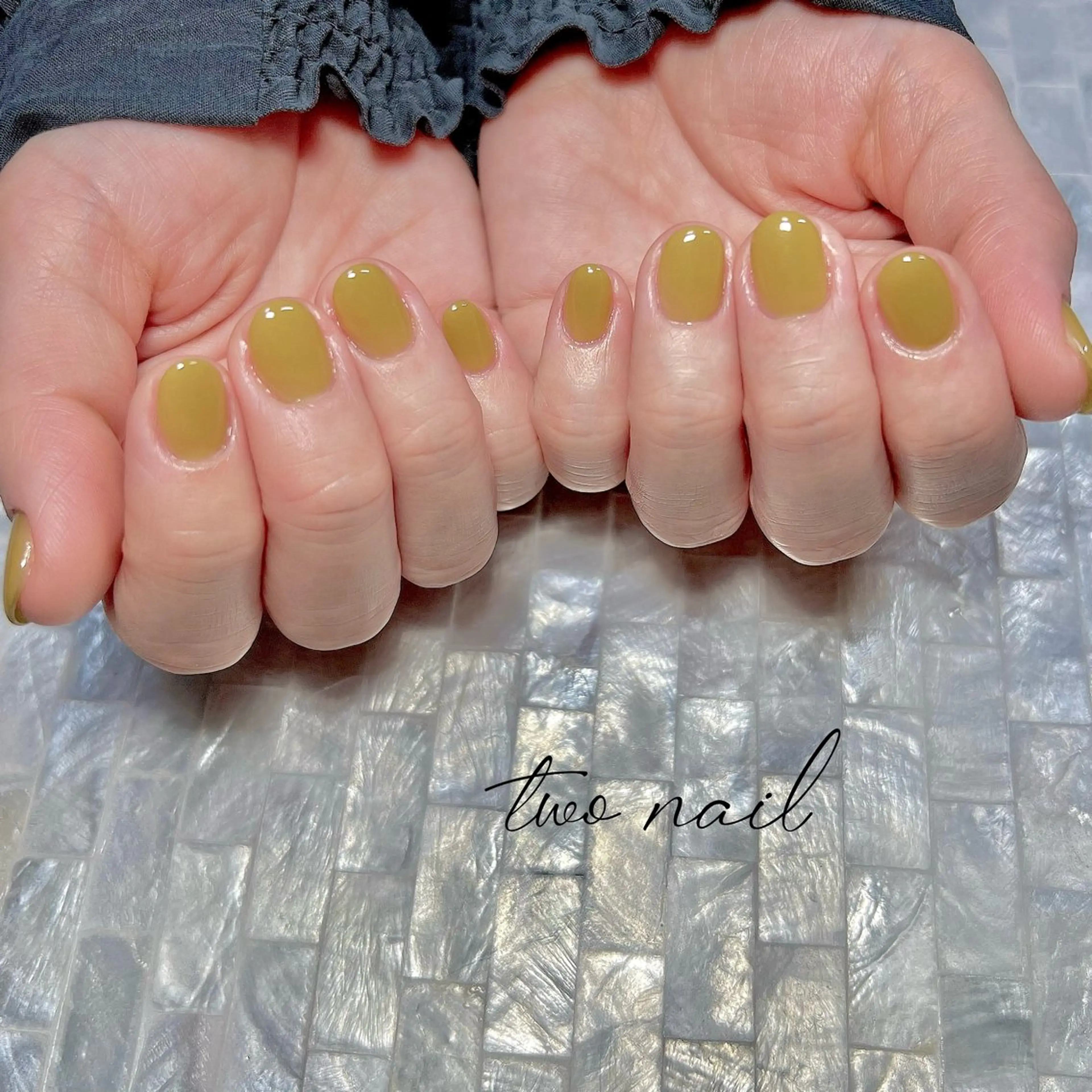 ネイル ネイルチップ ホワイト ハンドネイル two nailのネイルデザイン