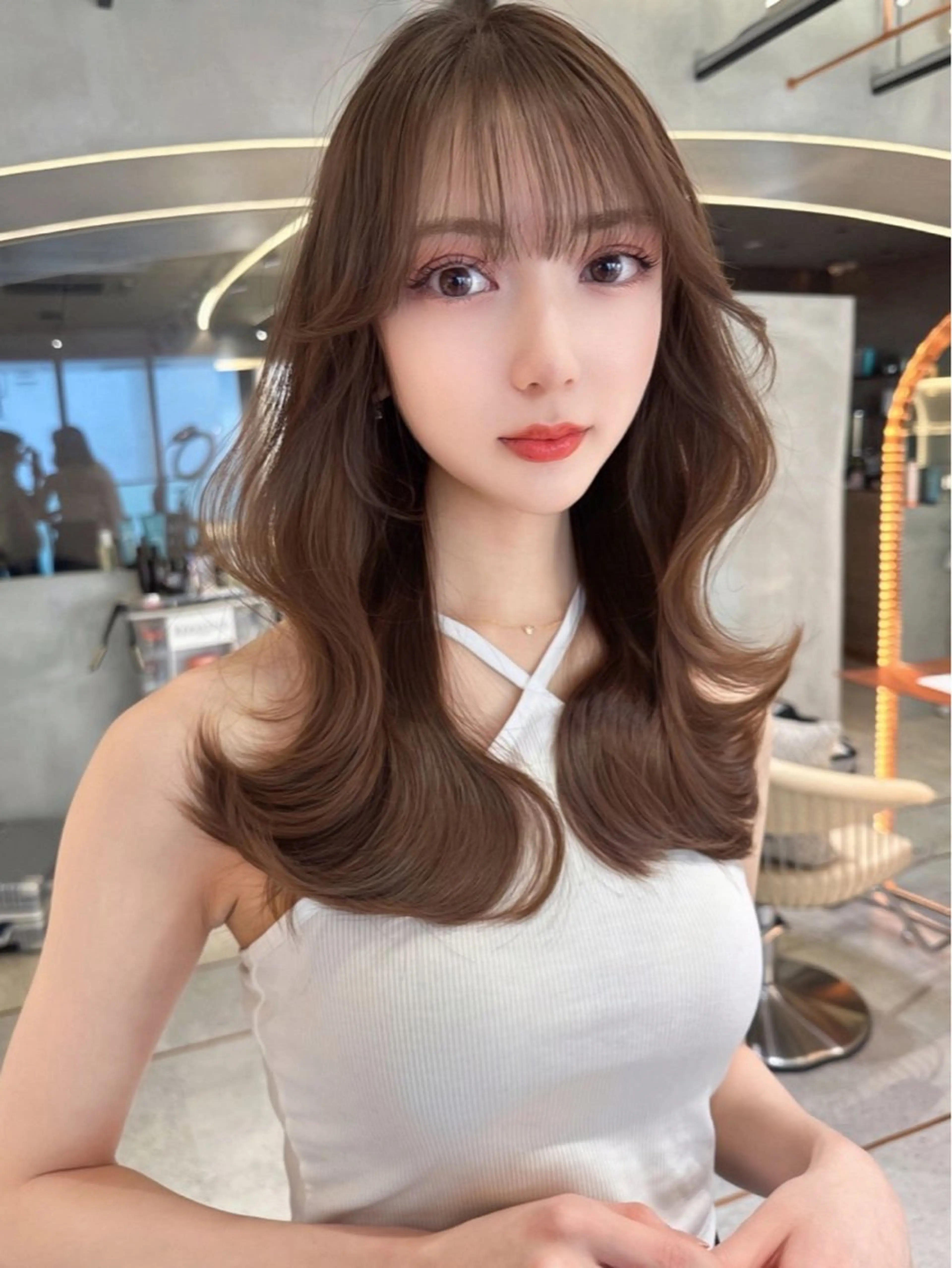 ロング カラー 木村 歌恋のヘアスタイル