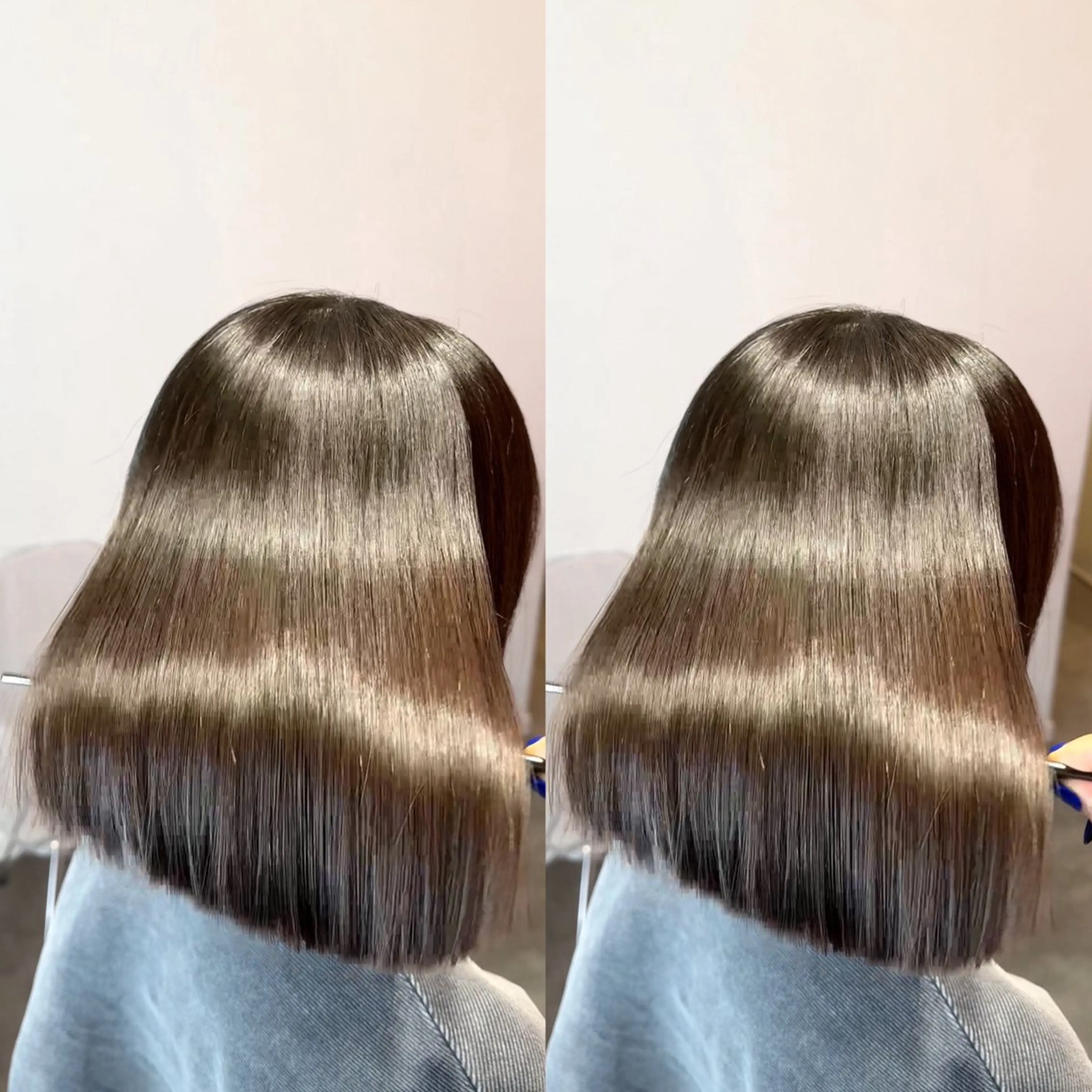 ショート カット 縮毛矯正 トリートメント 莉乃/縮毛矯正/髪質 改善/艶カラーのヘアスタイル