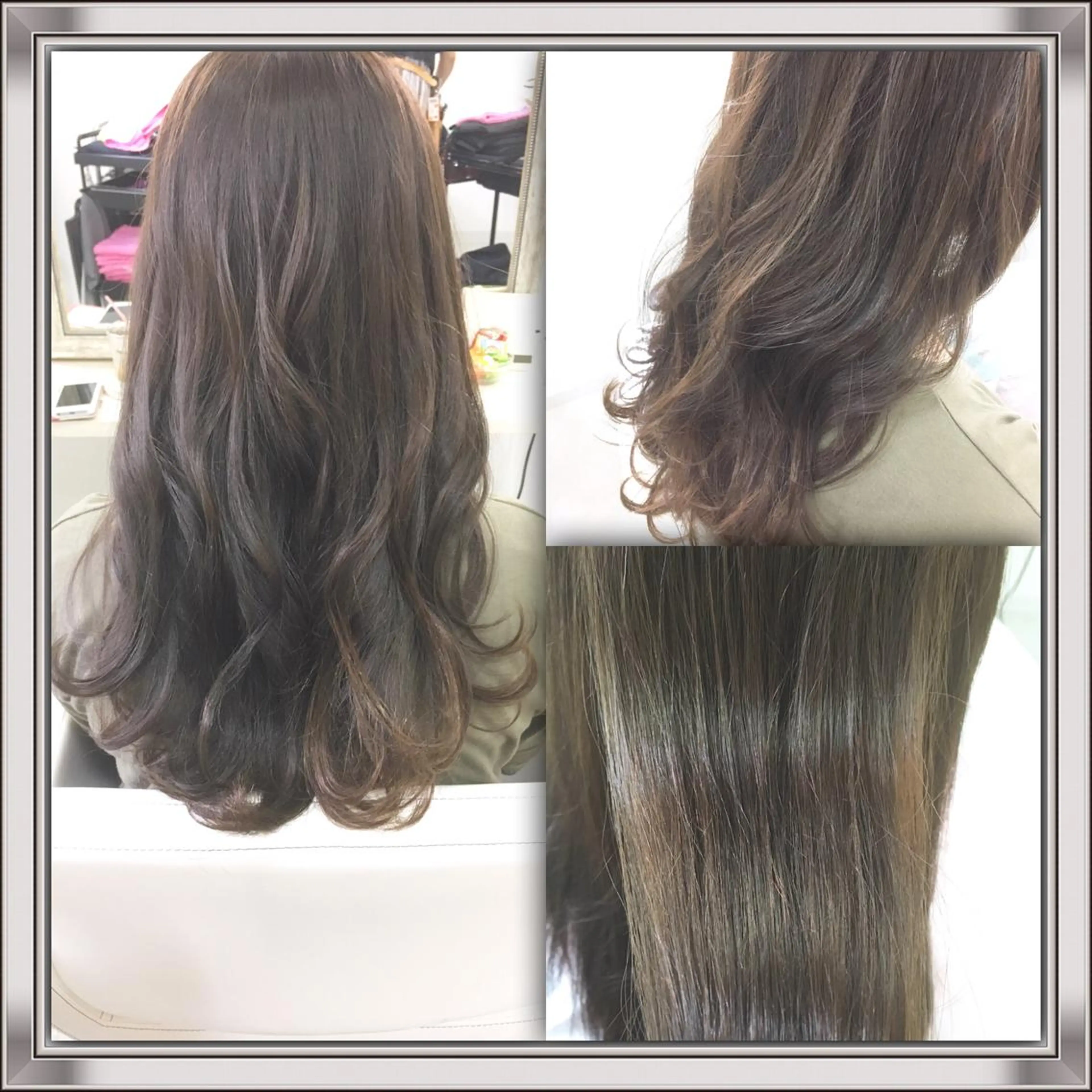 セミロング ロング カラー 髪質改善 中川　翔のヘアスタイル