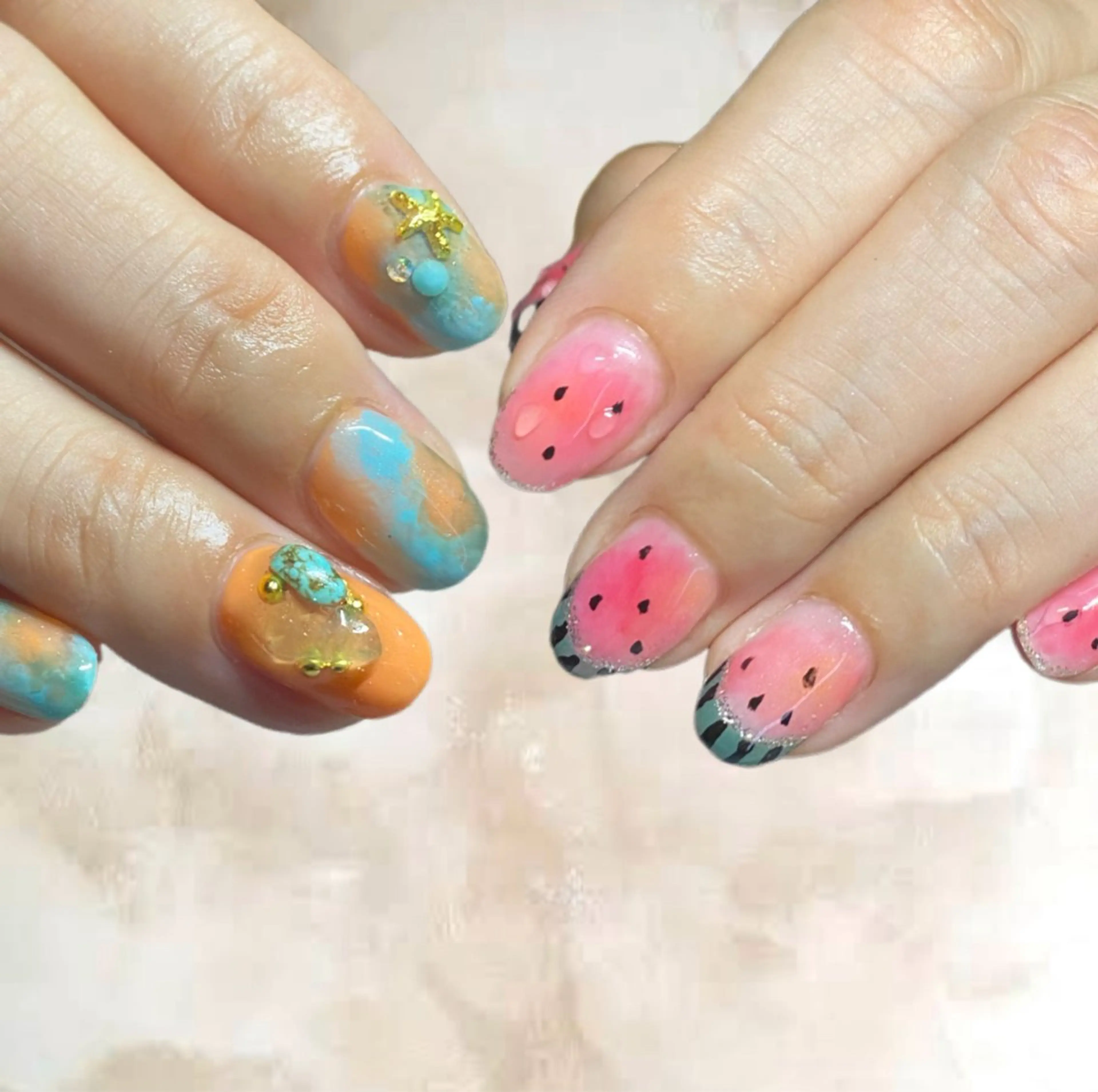 ネイル アートネイル sunrich by 180degrees所属・足立区　五反野 自宅サロンのネイルデザイン