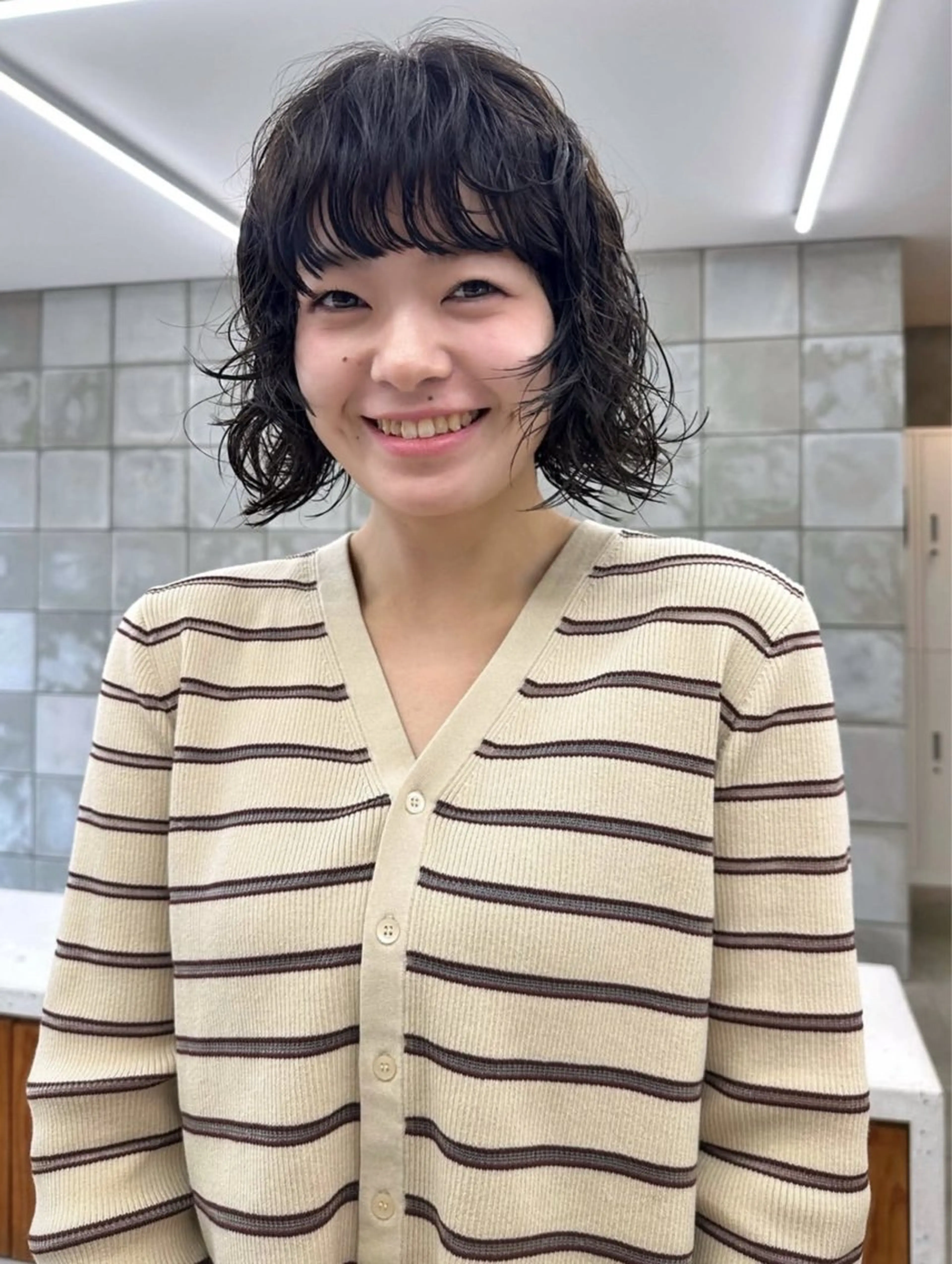 ショート パーマ ボブ ショートヘア カット パーマ トリートメント パーマ /レイヤー 榛地渉馬 /矢場町のヘアスタイル