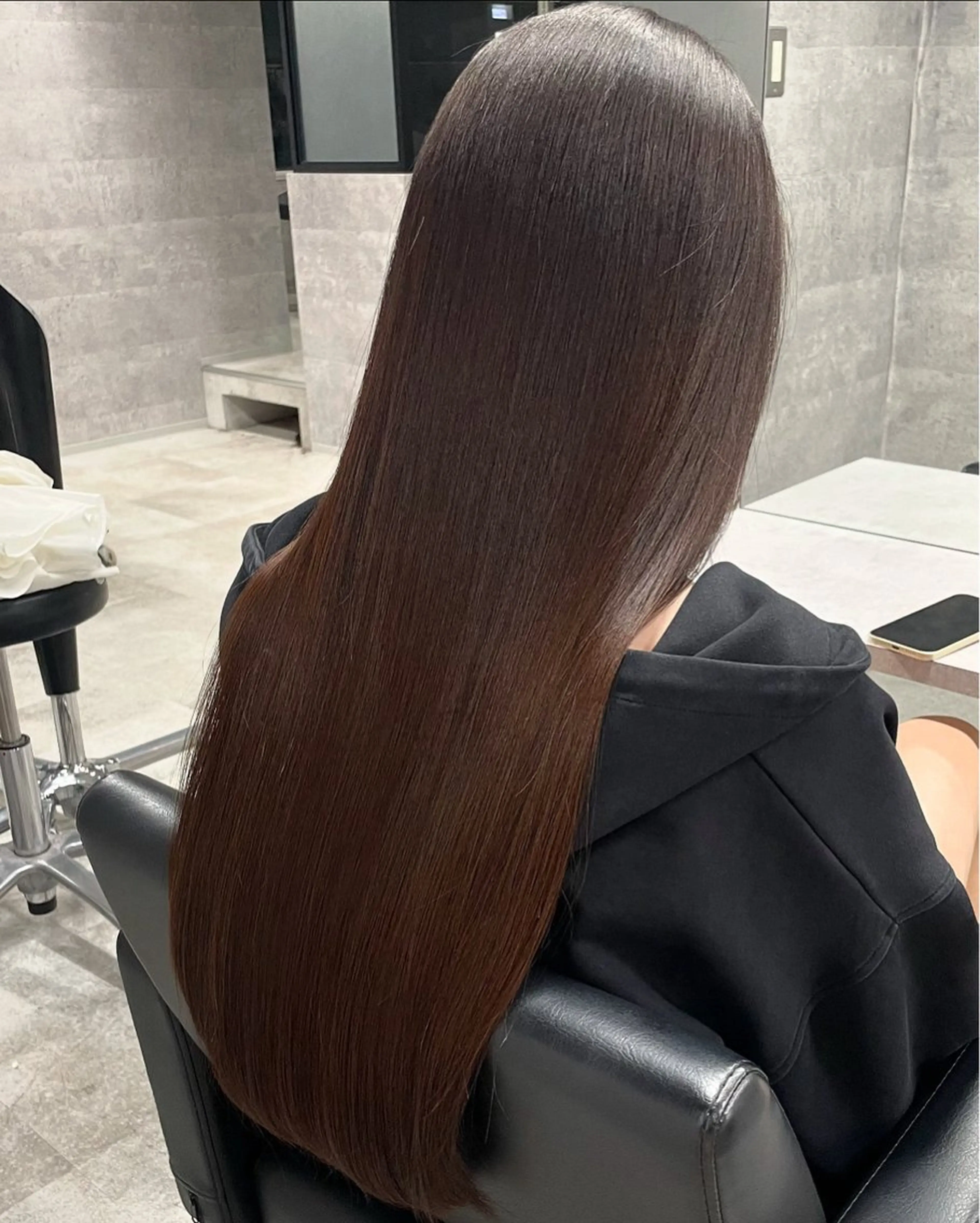 ロング トリートメント 出口 千乃のヘアスタイル