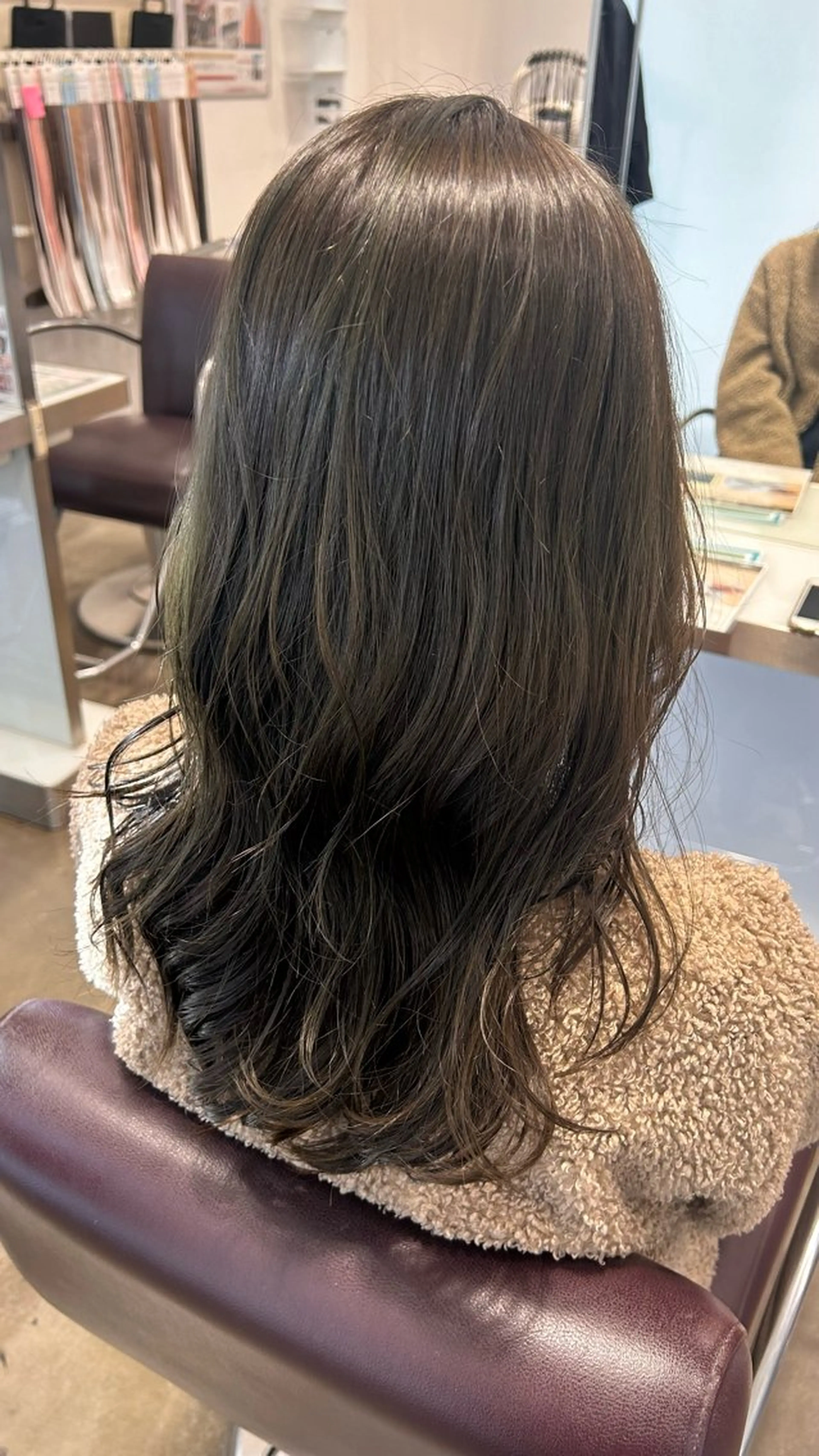 【オトナ女子人気メニュー✨️】大人透明感カラー/オリーブカラー+艶髪トリートメント🤍の写真