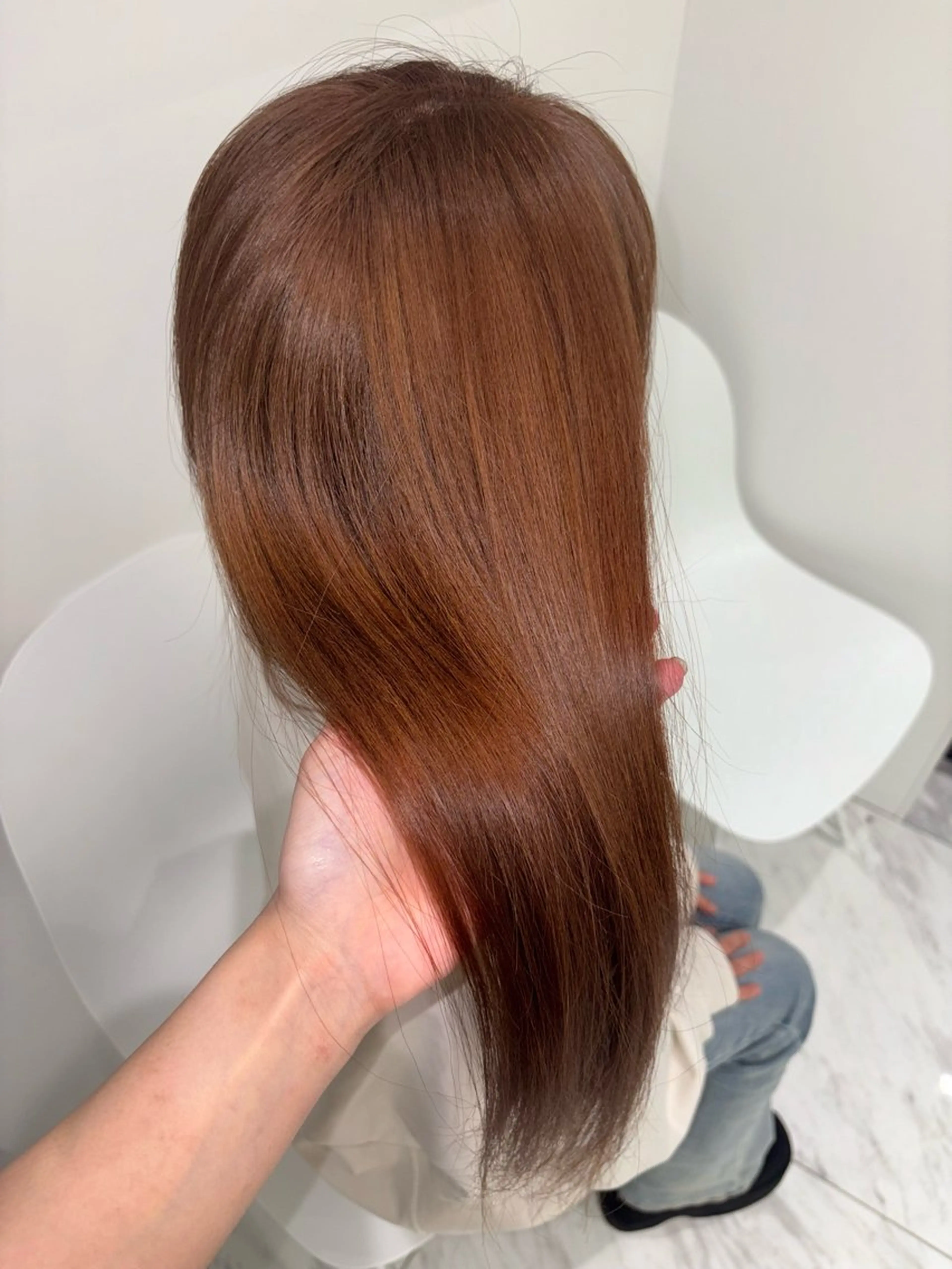 ミディアム ヘアカラー ハイトーン/ネイル カナコ🫧のヘアスタイル