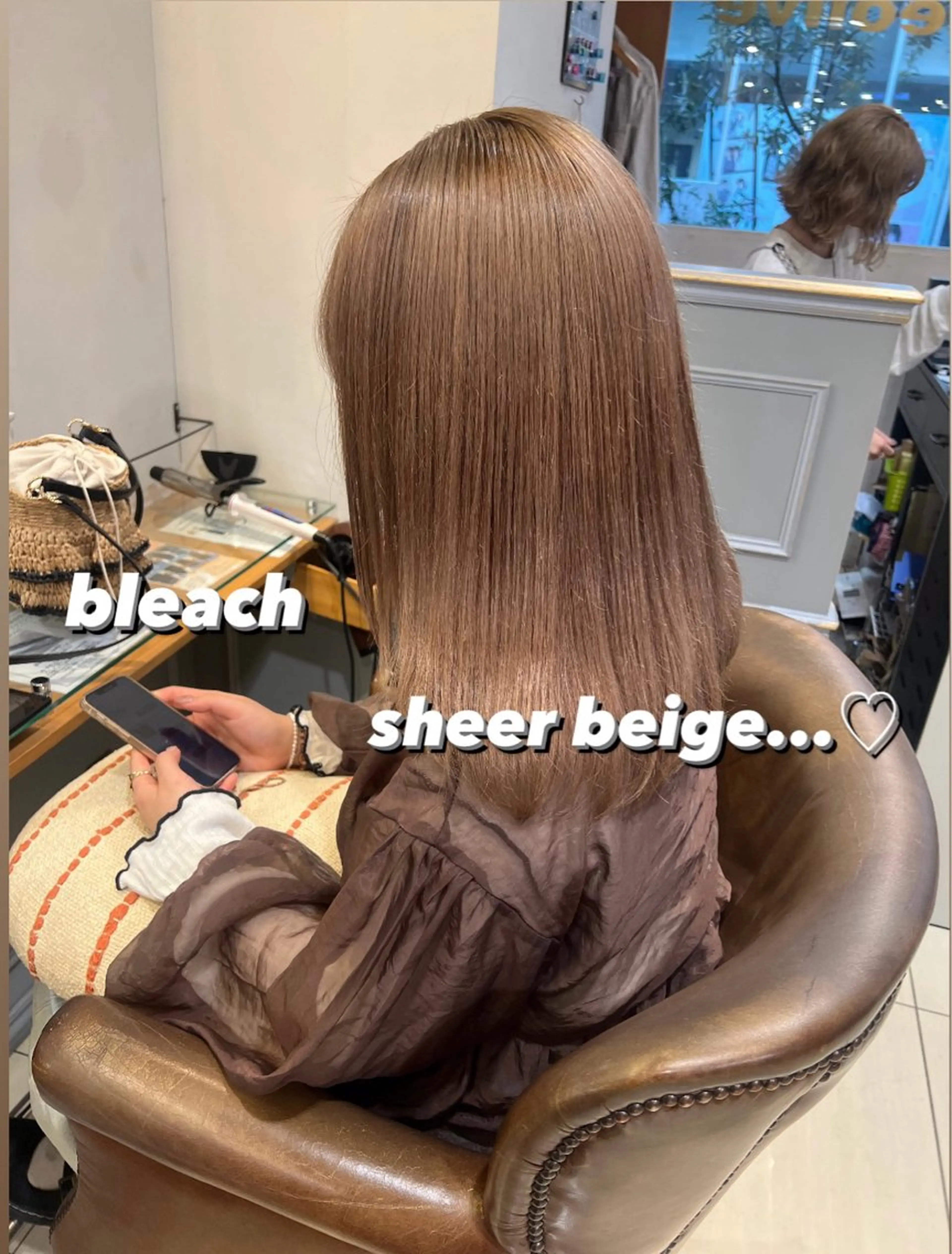 セミロング カラー ヘアアレンジ ヘアカラー トリートメント ハイトーンピンク🍑 ブリーチ🍑RINAのヘアスタイル