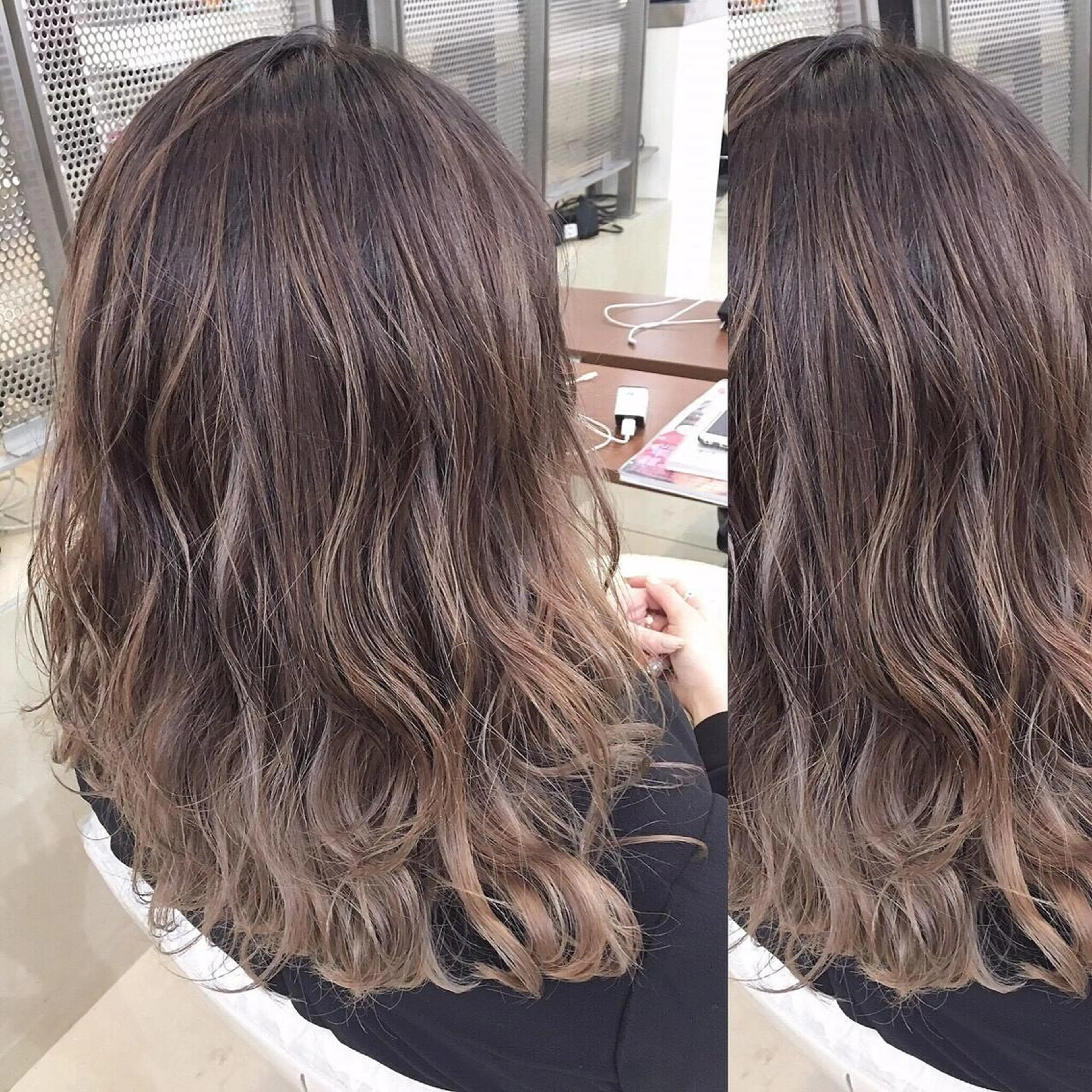 カラー 東梅田エリアカラー ヘアセットNo. 1のヘアスタイル