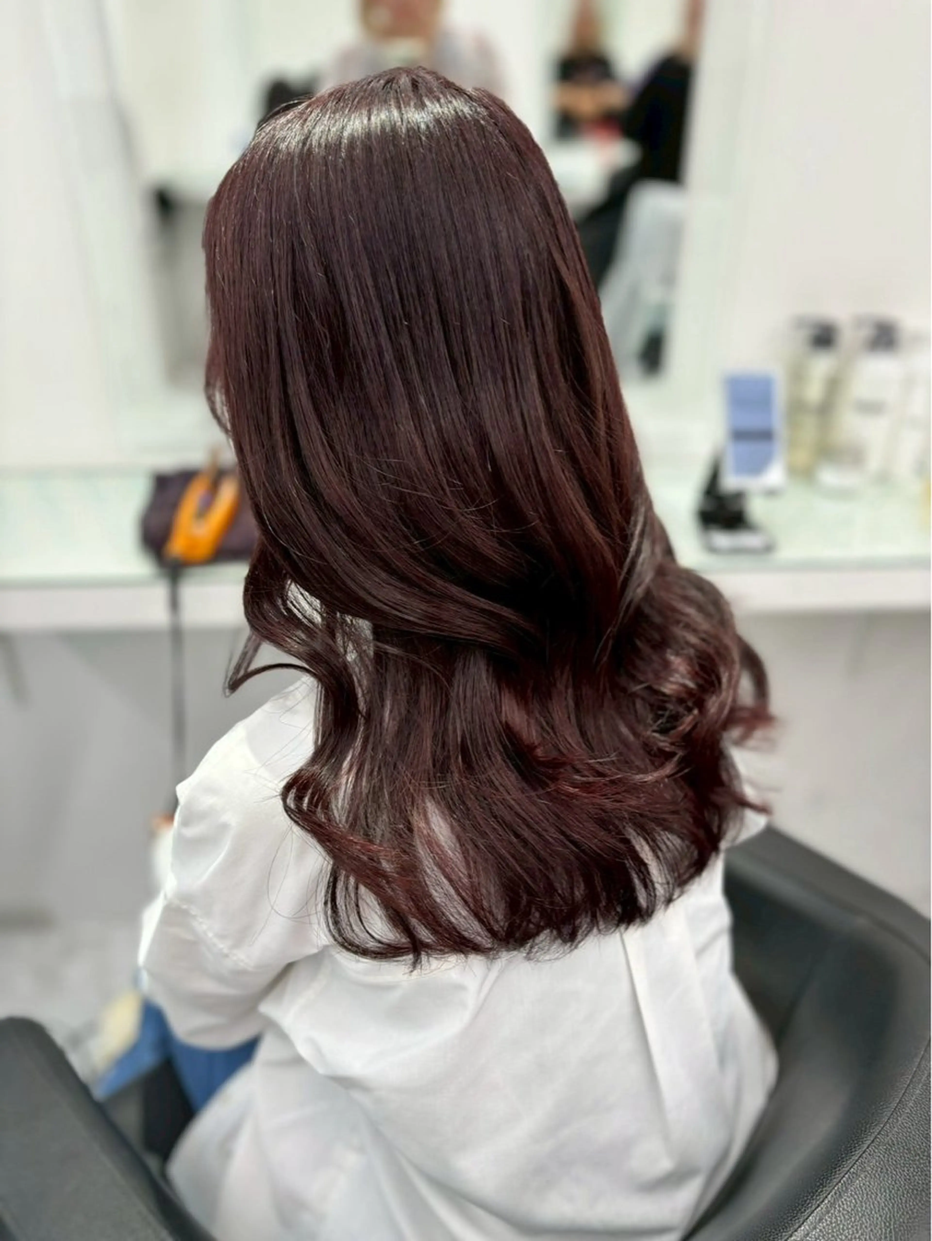 ロング カラー ヘアアレンジ 暗髪うる艶ヘア🫧 yumi🐈‍⬛🪽のヘアスタイル