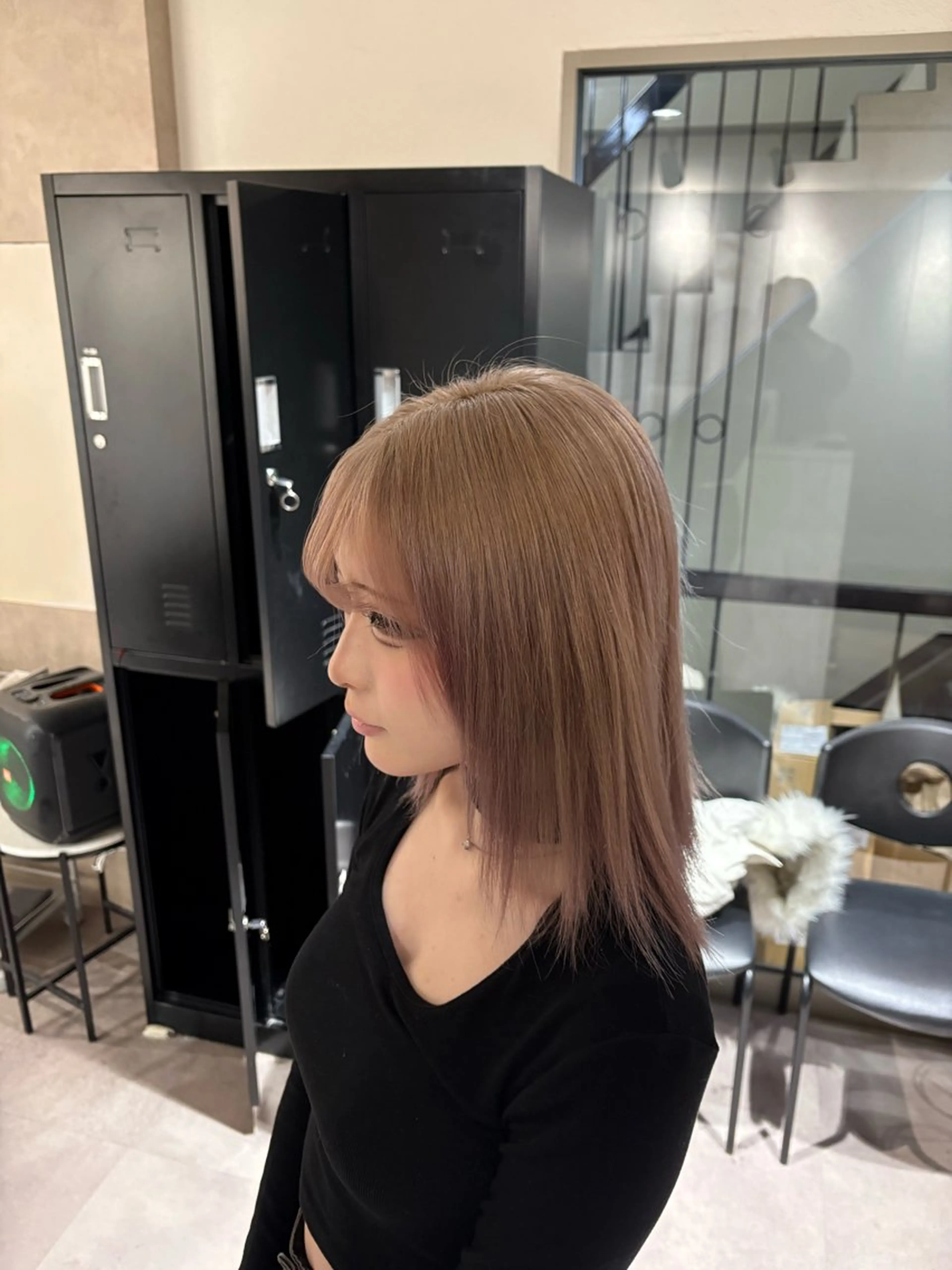 カラー ベージュカラー ミルクティーベージュ ヘアカラー Seleneコウキ ブリーチ/ハイトーンのヘアスタイル