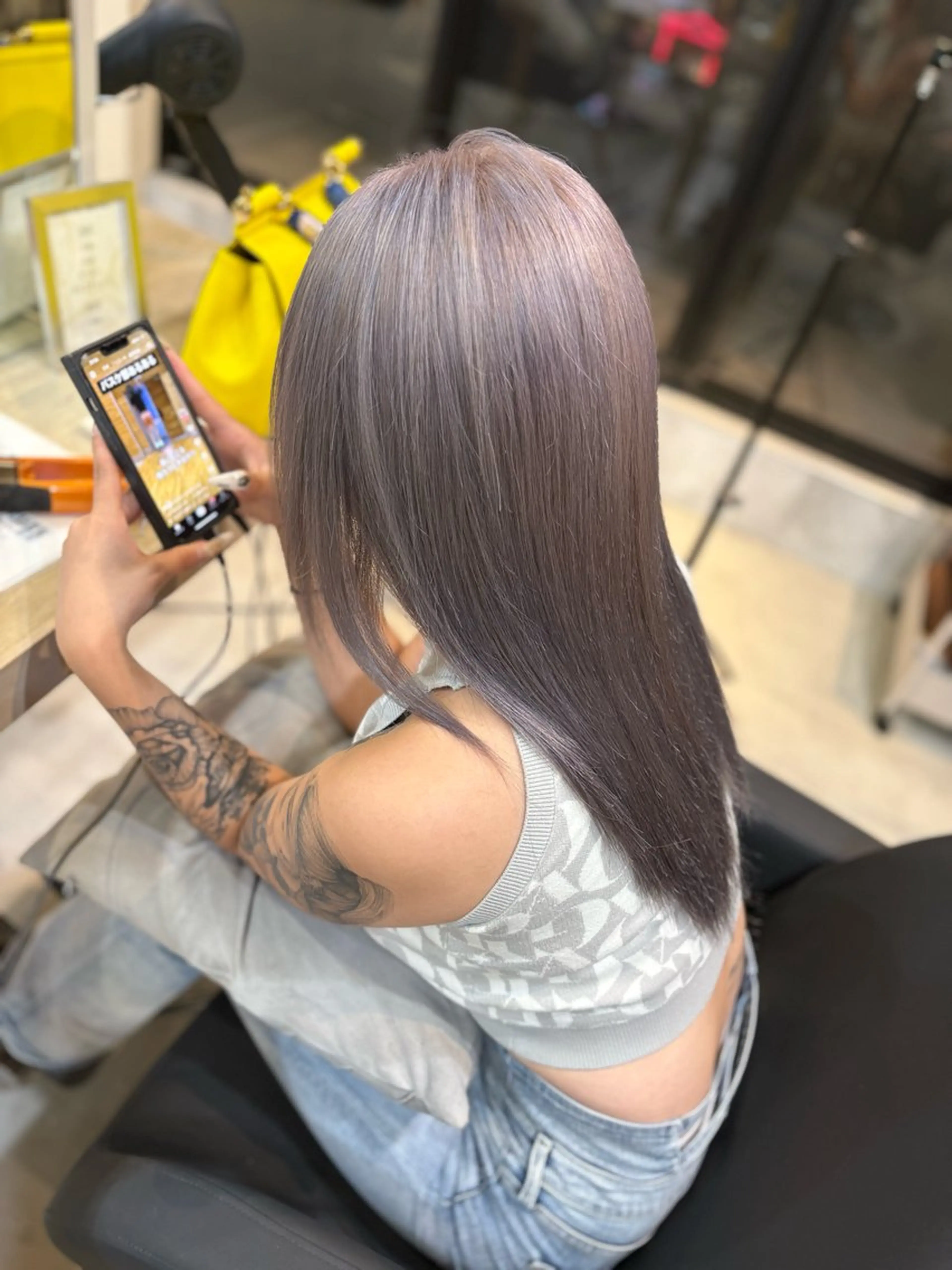 カラー ヘアカラー 東 凱斗のヘアスタイル