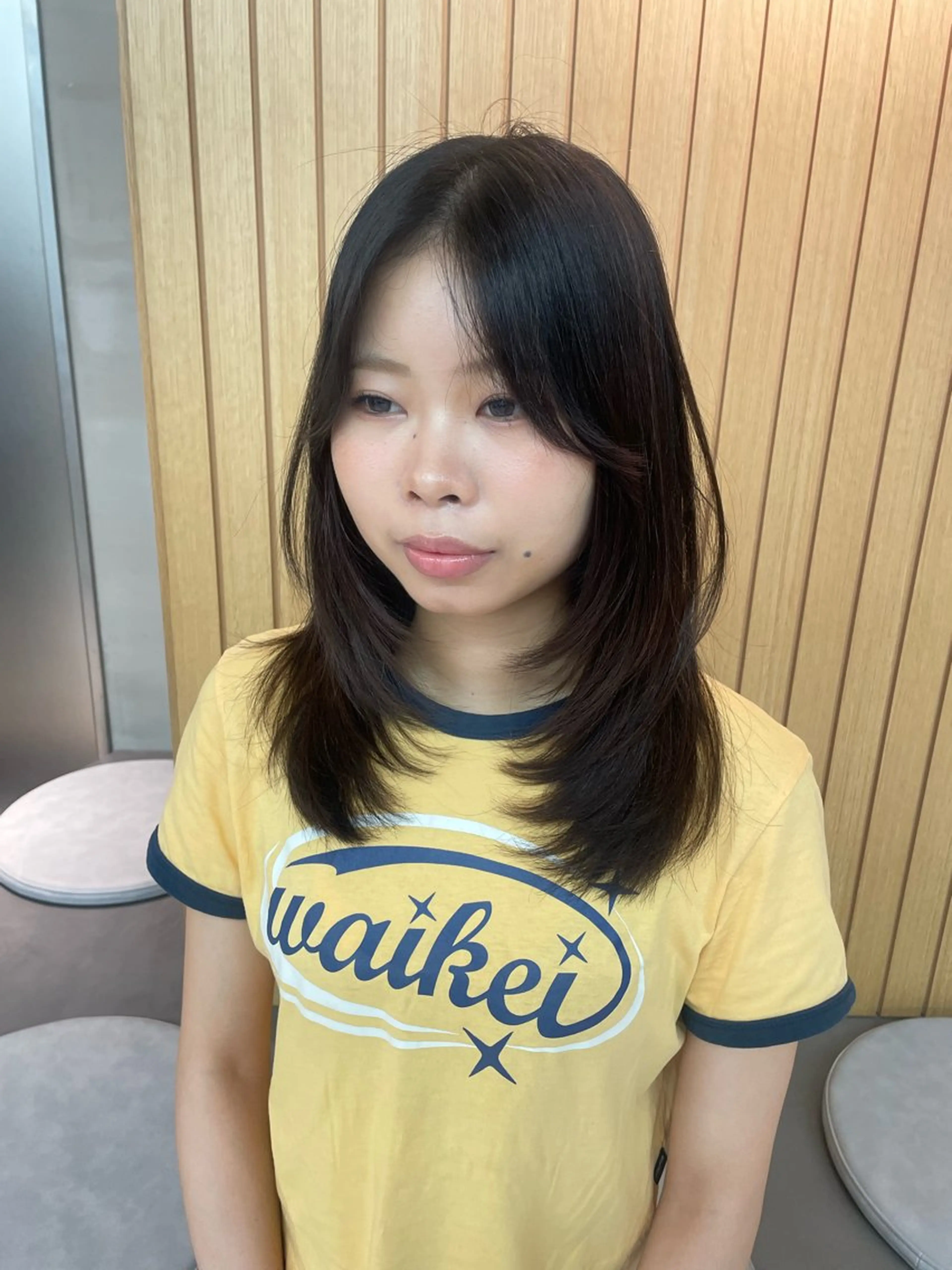 ミディアム カット トリートメント ヘッドスパ ヘアセット 韓国ヘア/レイヤー Londエレンのヘアスタイル