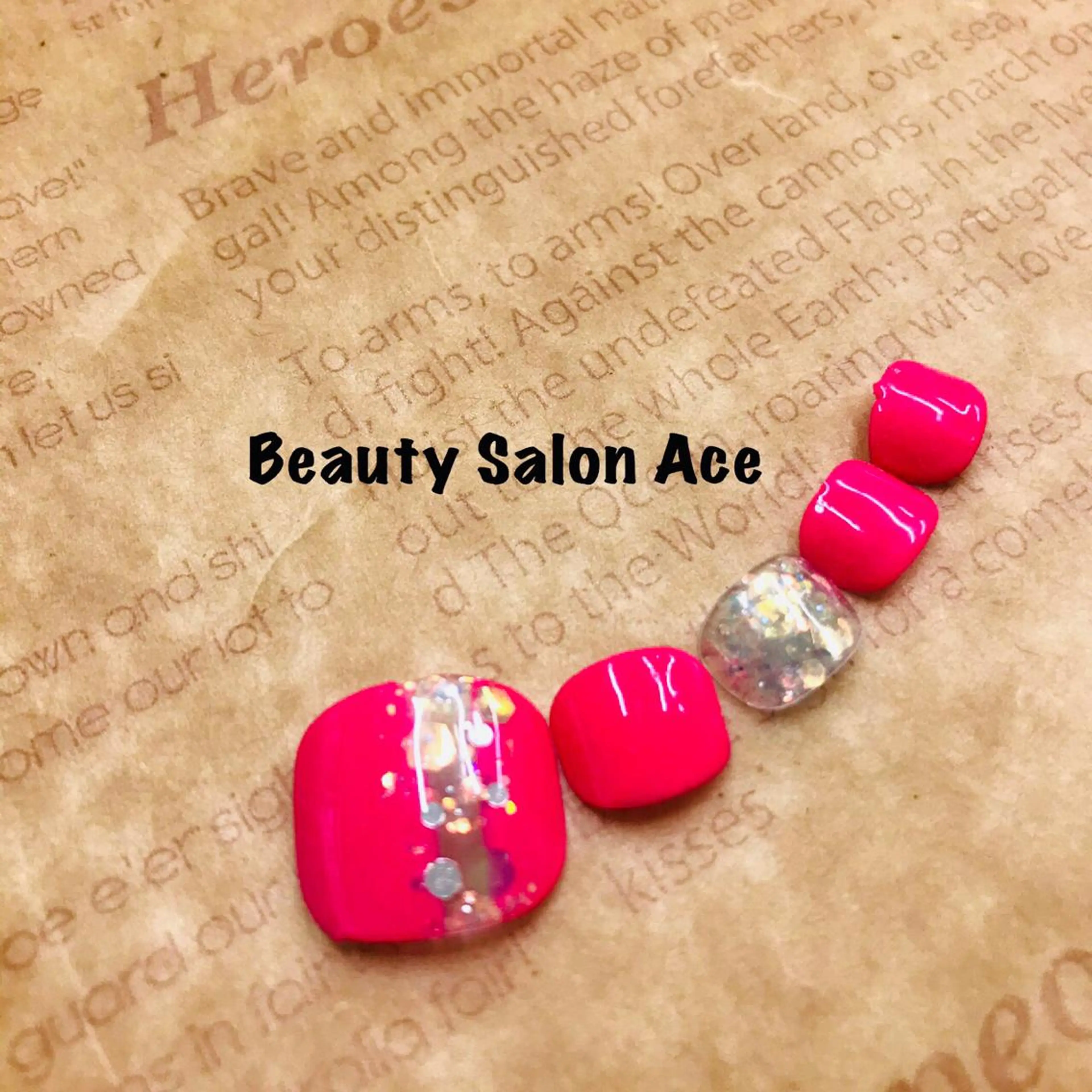 ネイル フットネイル Beauty Salon Ace（ネイルサロン　エース）所属・池袋フィルイン Ace♡長さだしのネイルデザイン