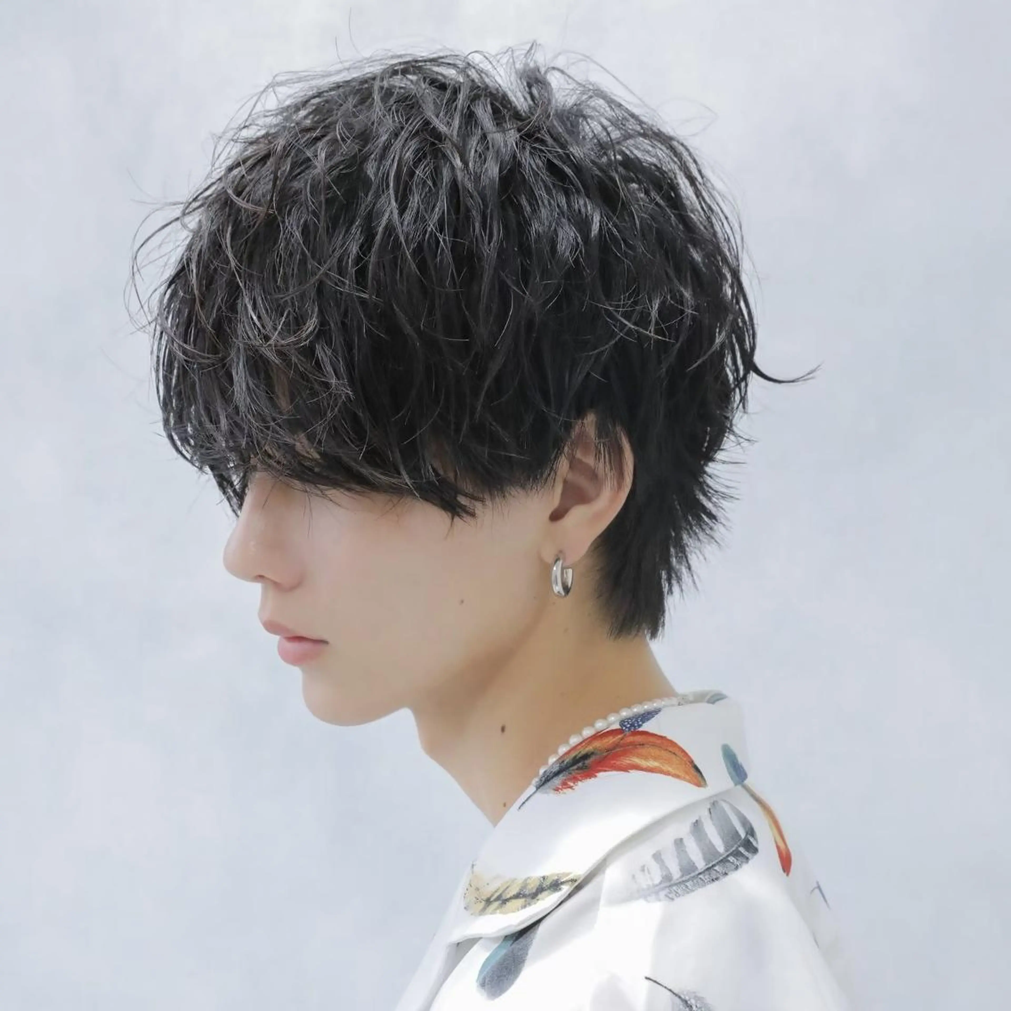 ショート パーマ メンズ カット パーマ Mens salon ANDYのヘアスタイル