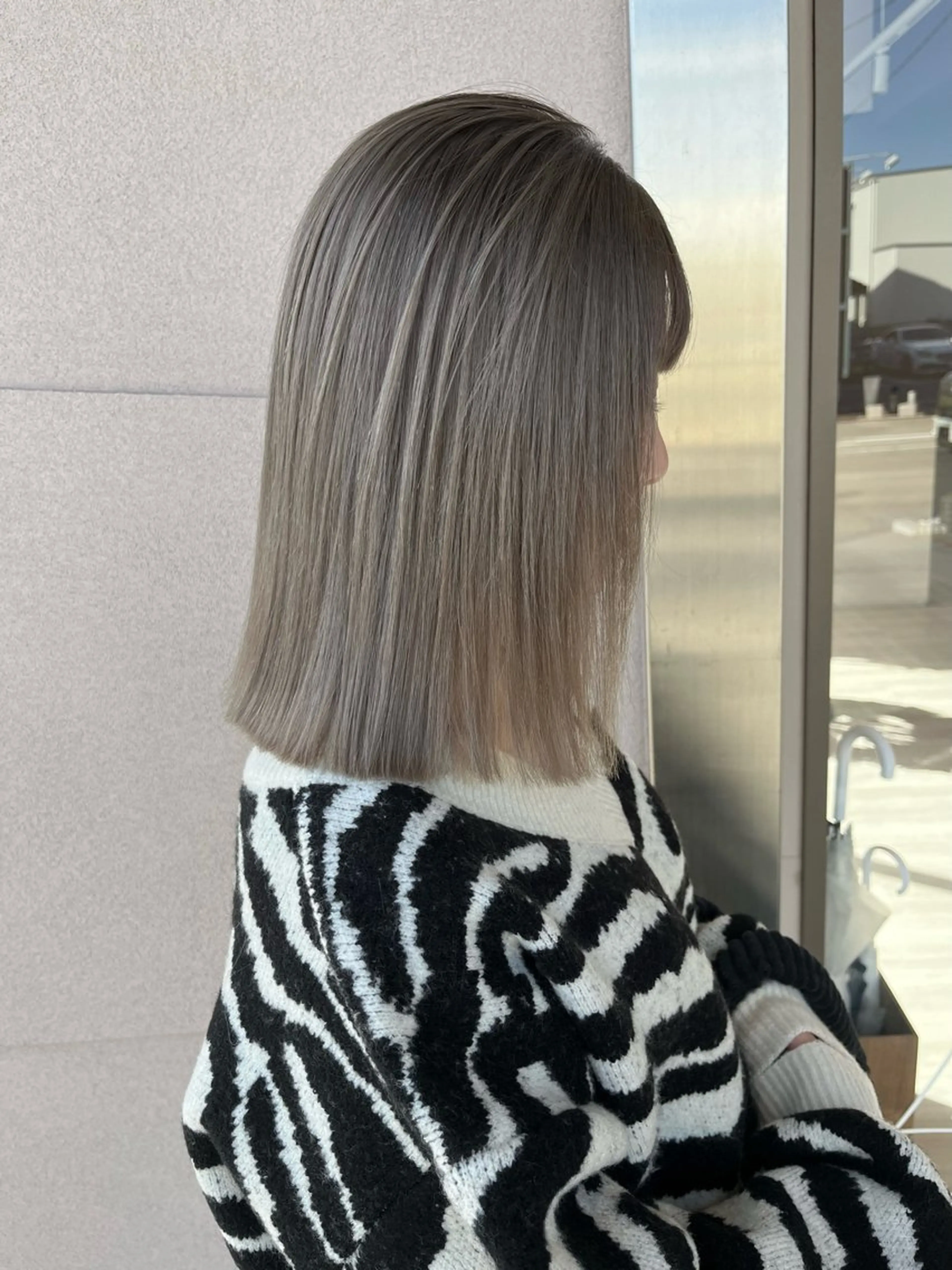 ミディアム カラー Lien.テラダ 各務原スタイリストのヘアスタイル