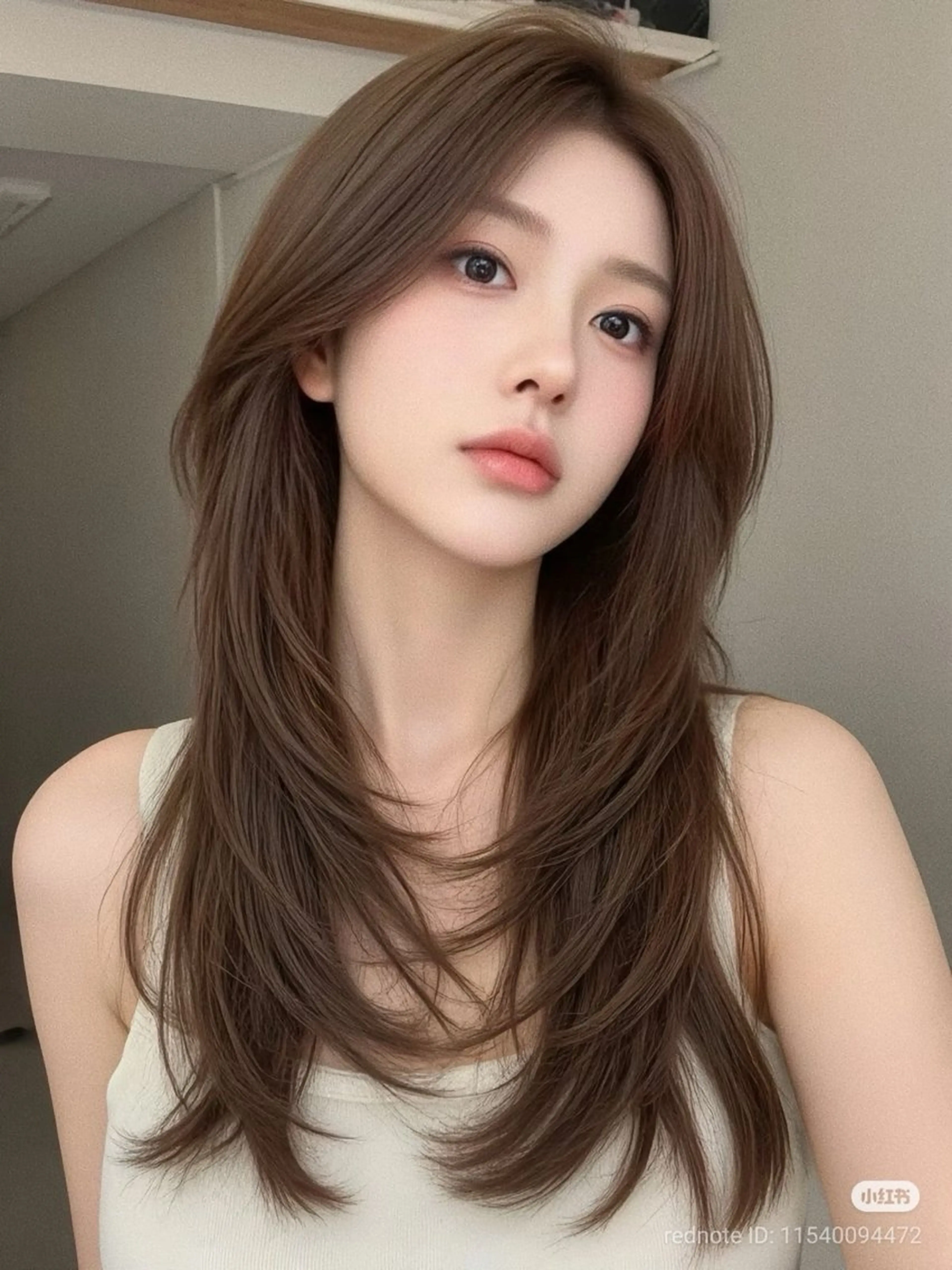 ロング カット ヘアカラー トリートメント 美髪矯正💎副店長 💎ミツキのヘアスタイル