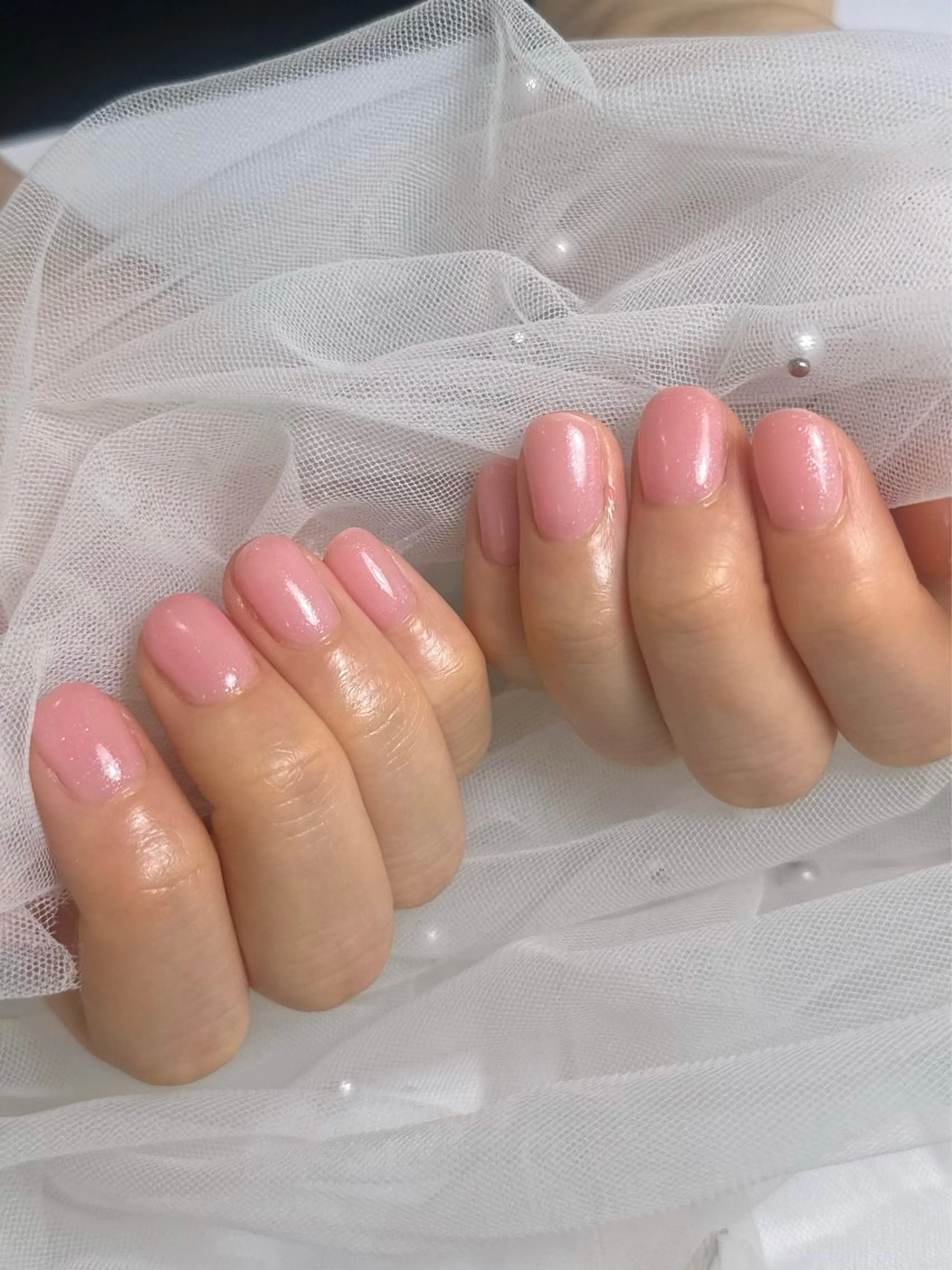 ネイル ラメ(グリッター) ピンク Monart moeのネイルデザイン