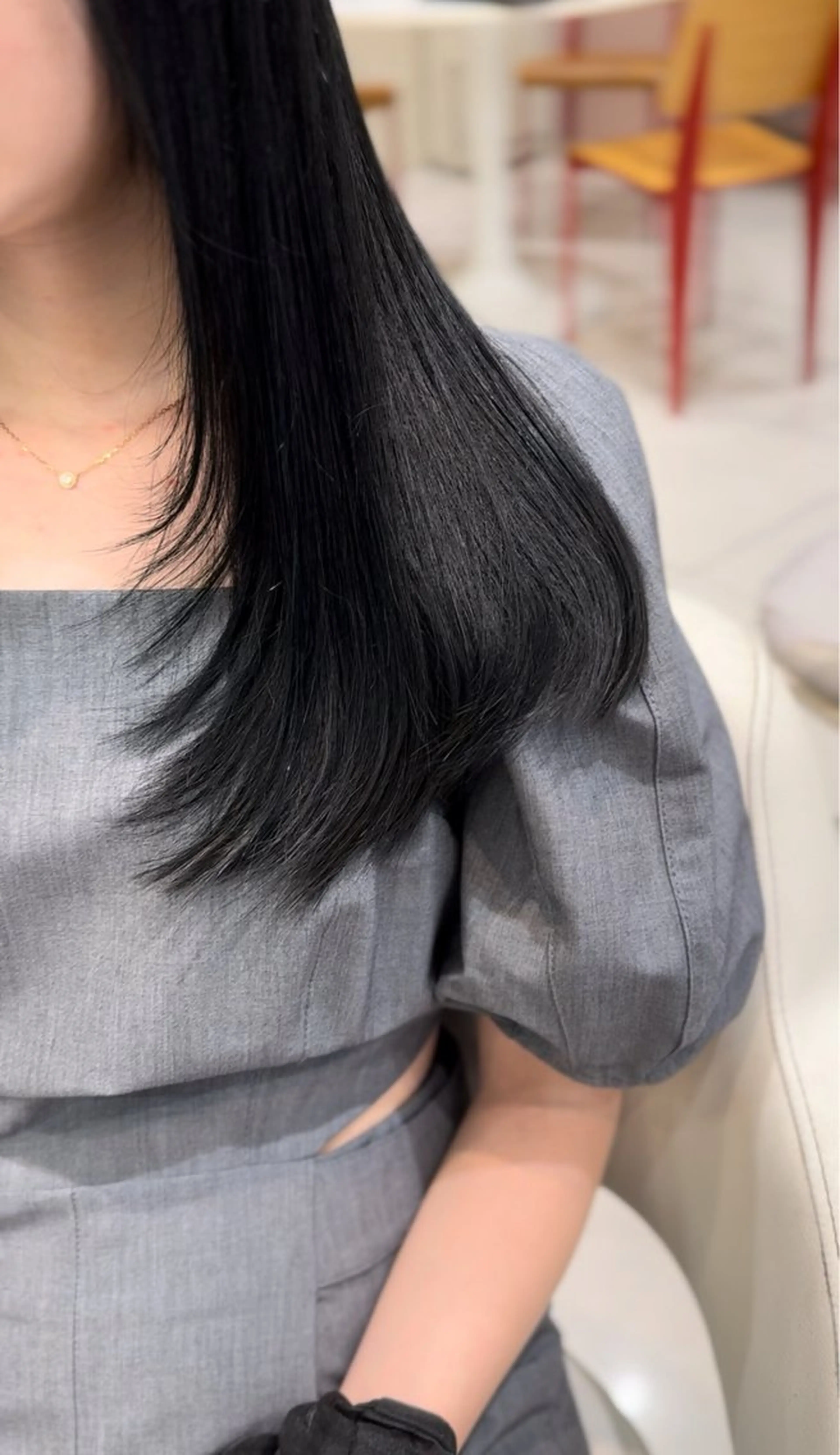 セミロング 顔まわりレイヤー 顔周りカット レイヤーカット カット ヘアカラー トリートメント ☃️顔周りレイヤー 韓国風SHUTOのヘアスタイル