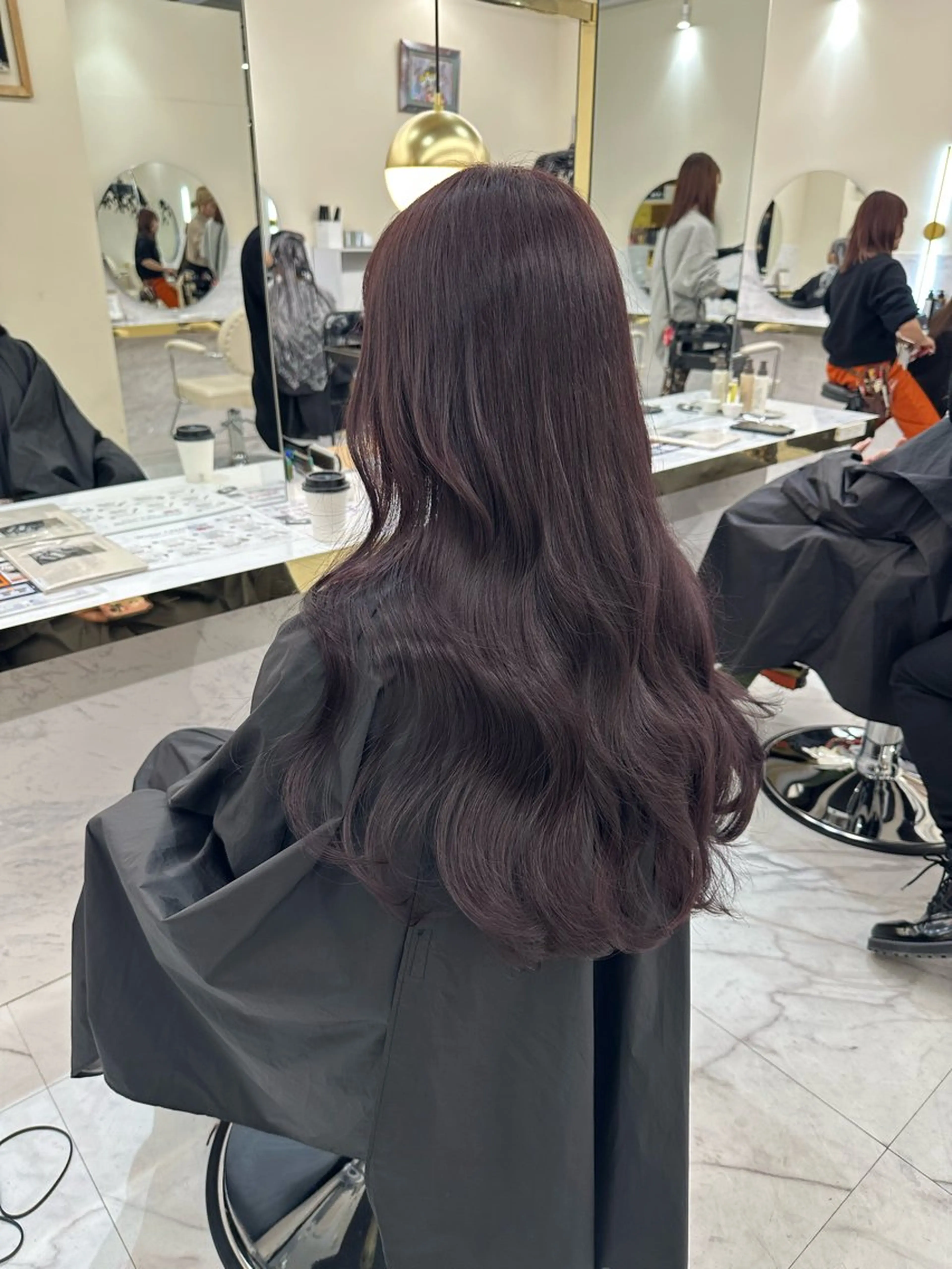 ロング ヘアカラー トリートメント レイヤーカット/髪質 改善/momo🎀のヘアスタイル