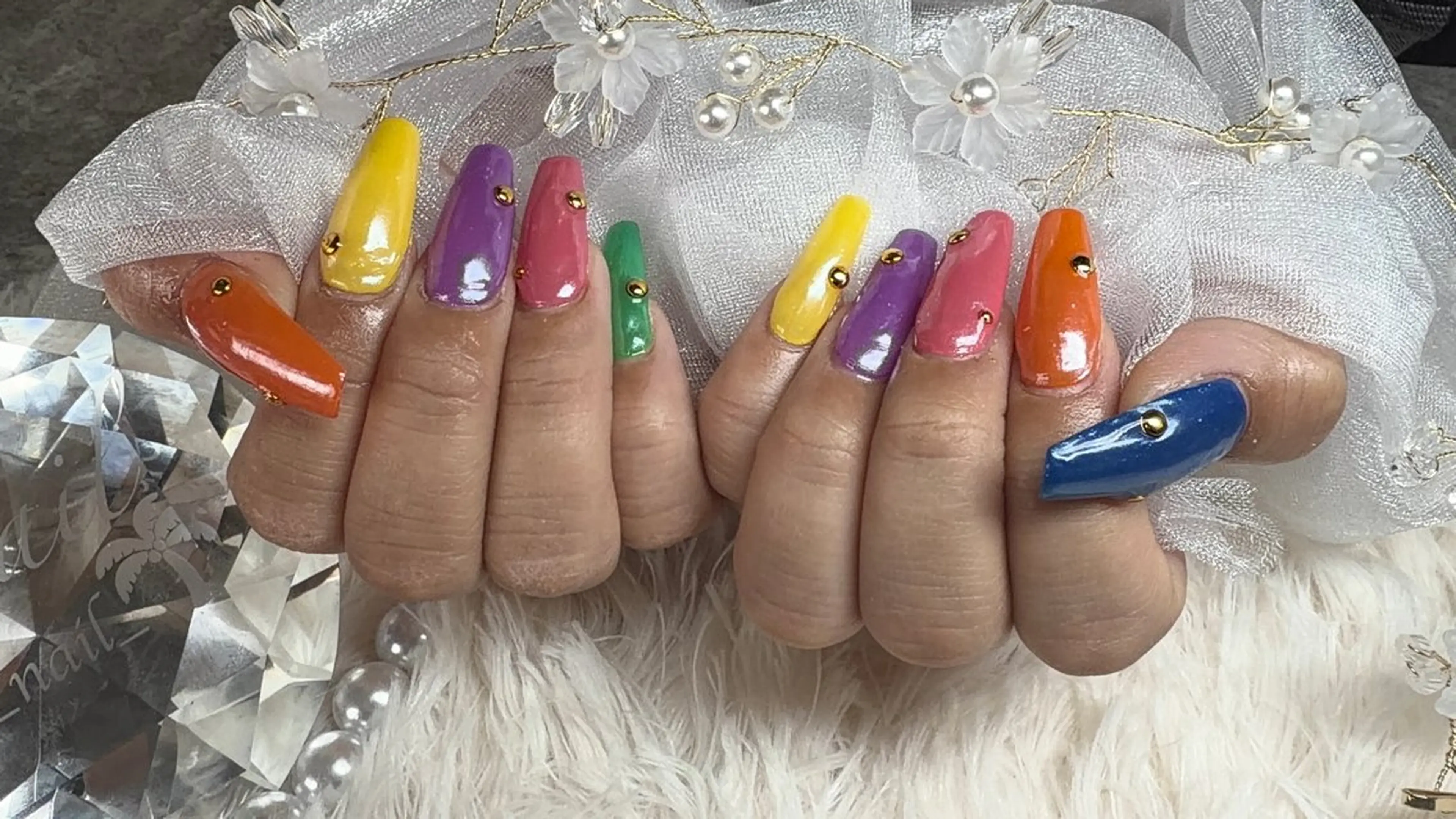 ネイル 持ち込み ネイルチップ 佐野 愛美のネイルデザイン