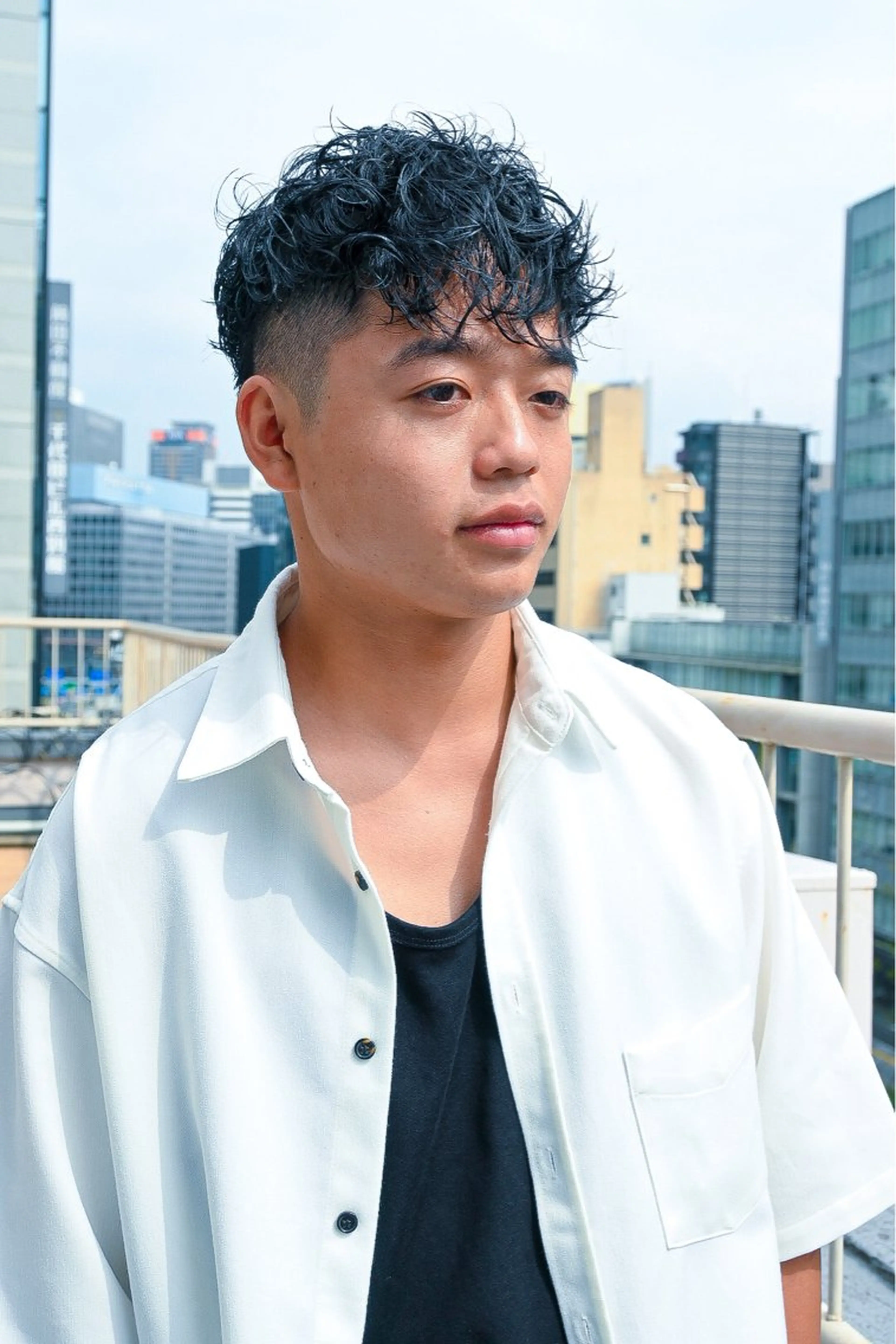 ショート メンズ ちばた/レイヤー 似合わせ/大阪中津のヘアスタイル