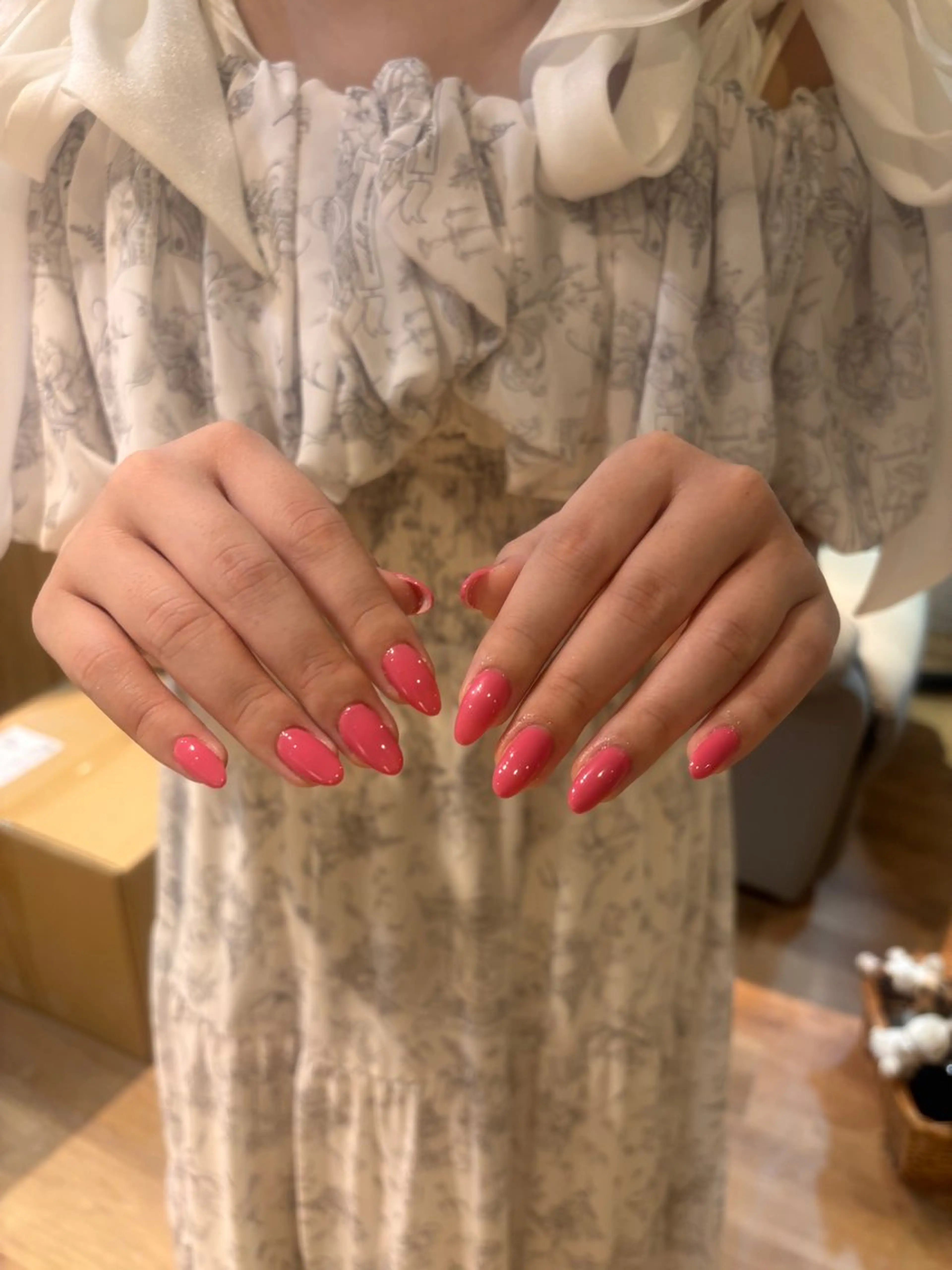 ショート 宮田 結晶のネイルデザイン