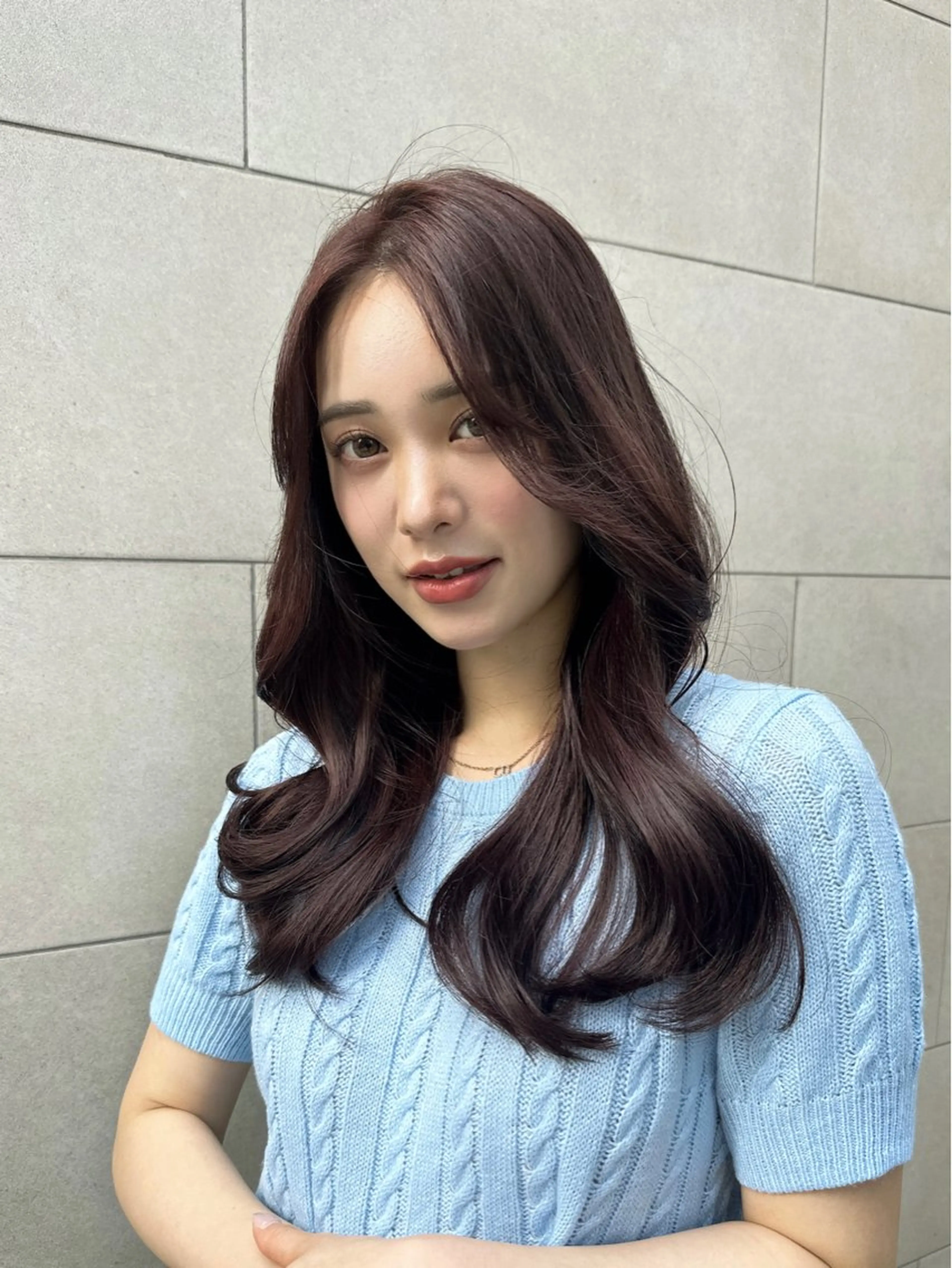 ロング カラー ヘアアレンジ Toiro所属・🤎小顔レイヤー /ベージュ🤎友香のヘアスタイル