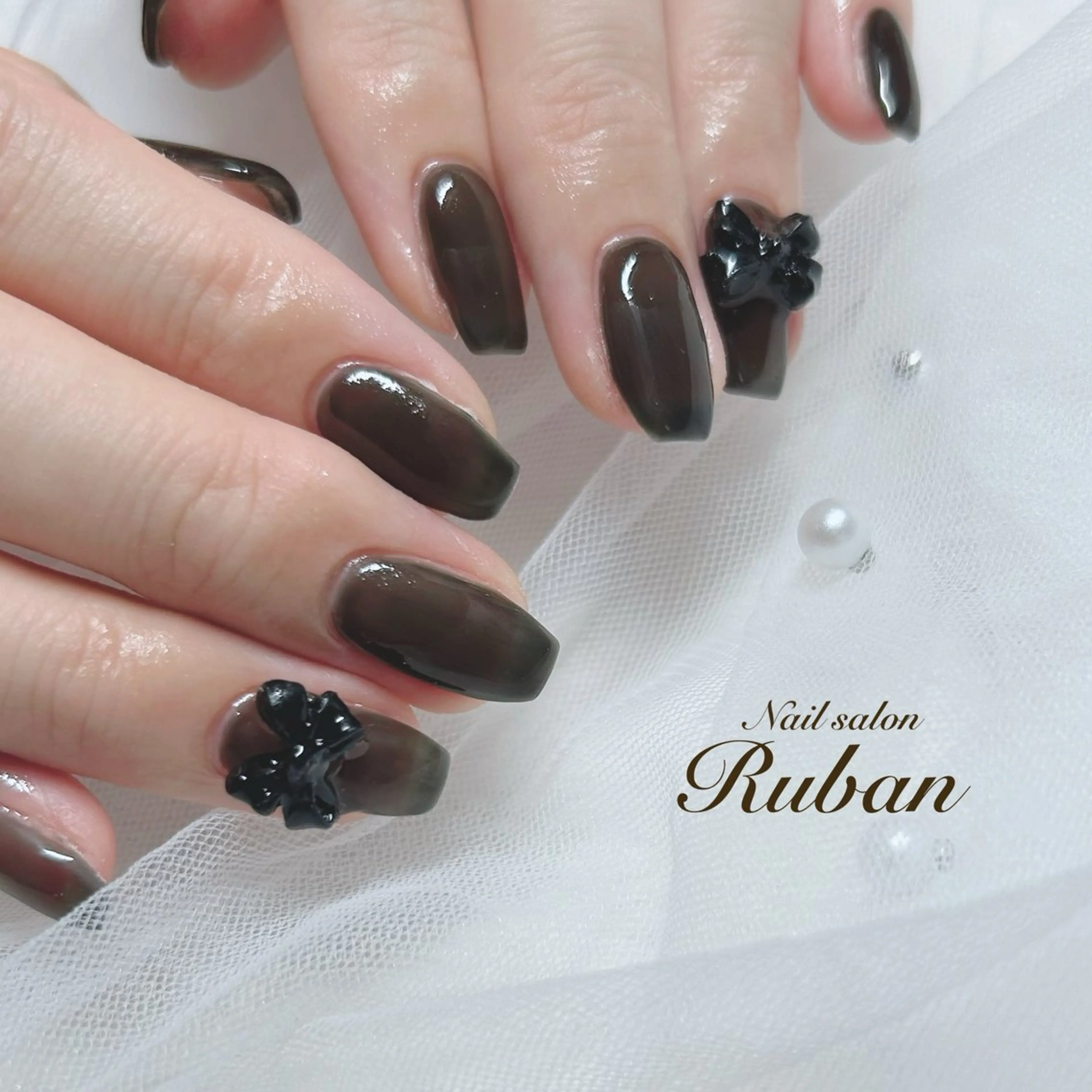 ネイル ワンカラーネイル リボン Nail salon Ruban所属・Nail salon Rubanのネイルデザイン