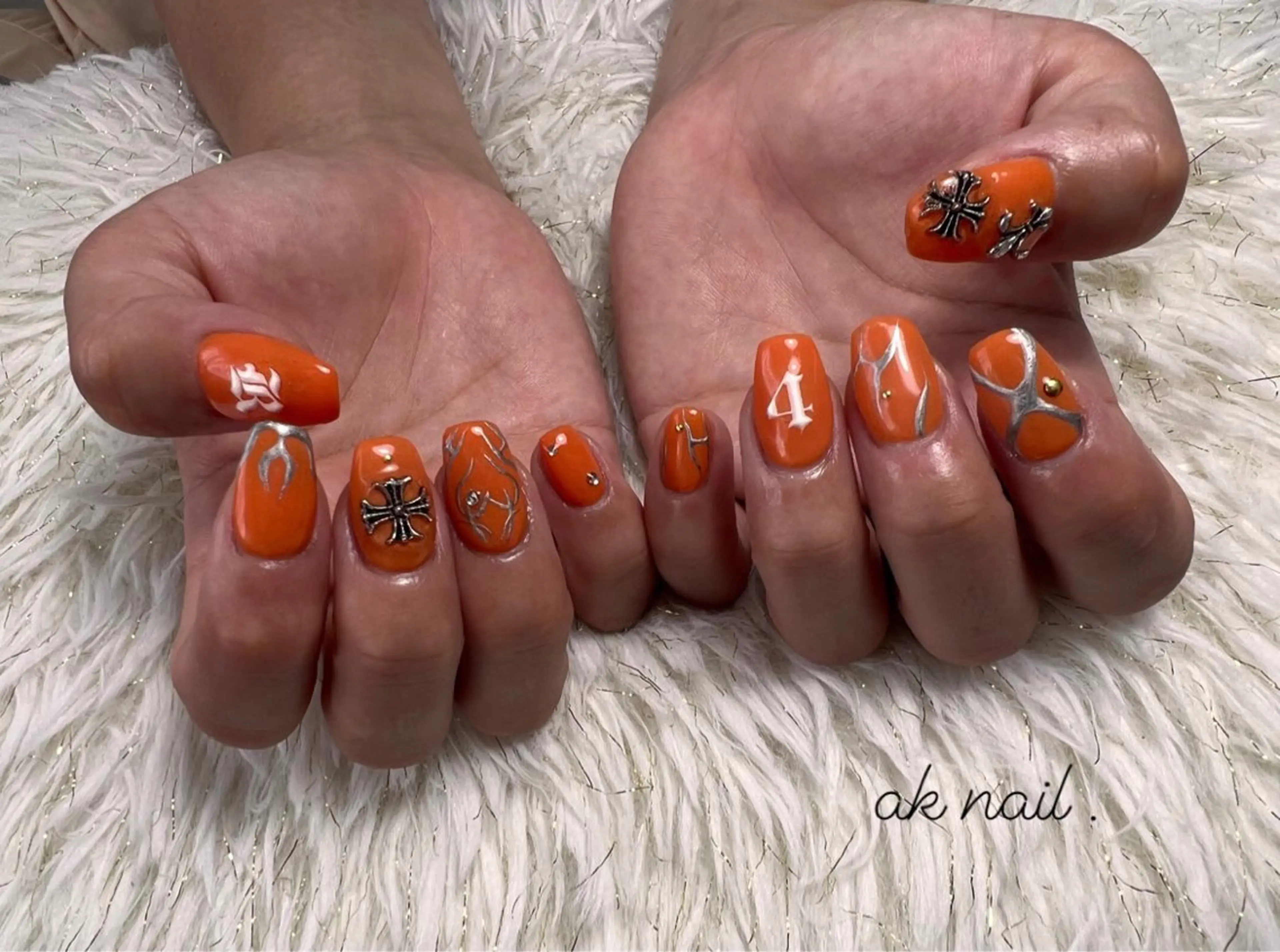 ショート ネイル ハンドネイル ak nail .のネイルデザイン