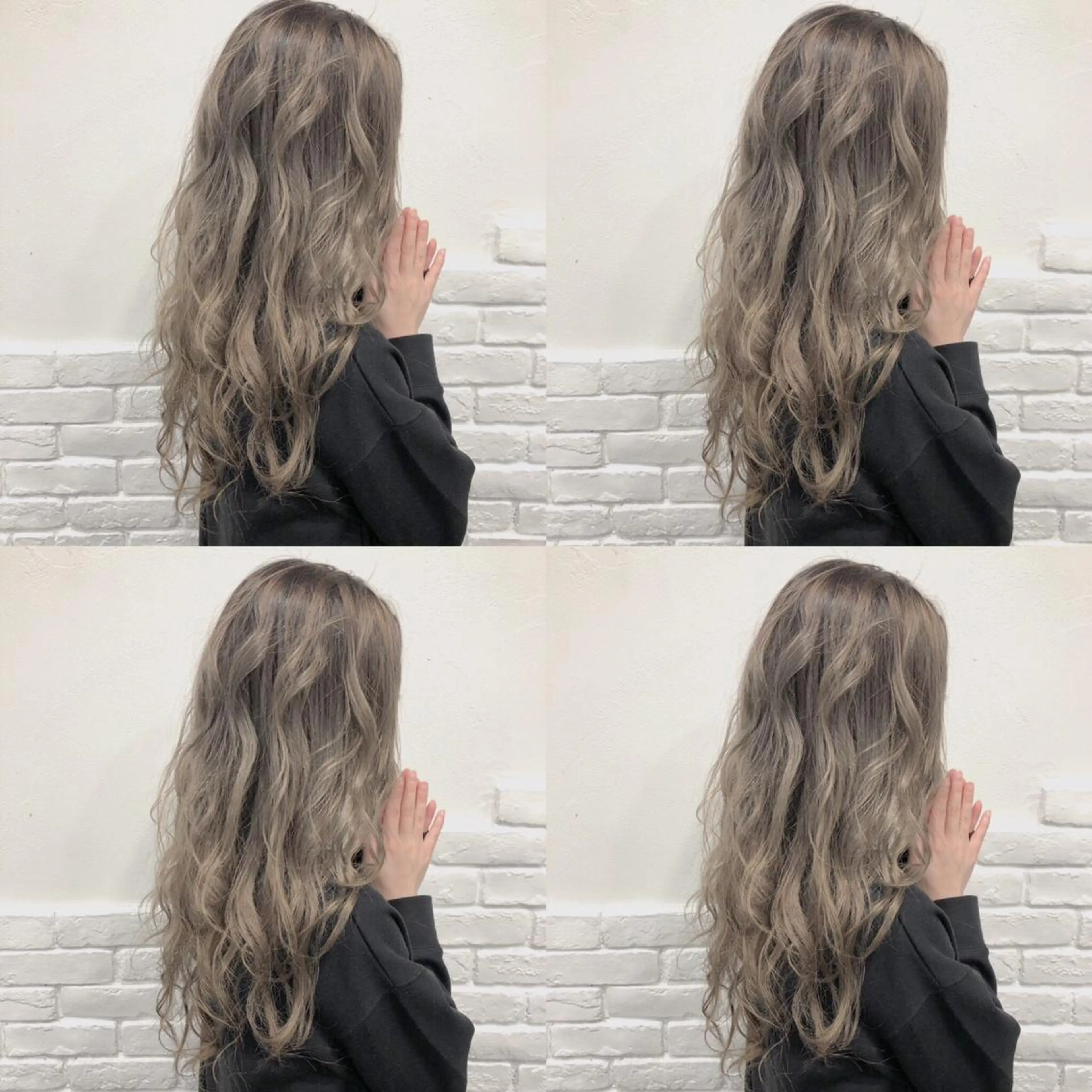 ロング カラー カット ヘアカラー トリートメント 韓国レイヤーカット/ 儚げカラーチナツのヘアスタイル