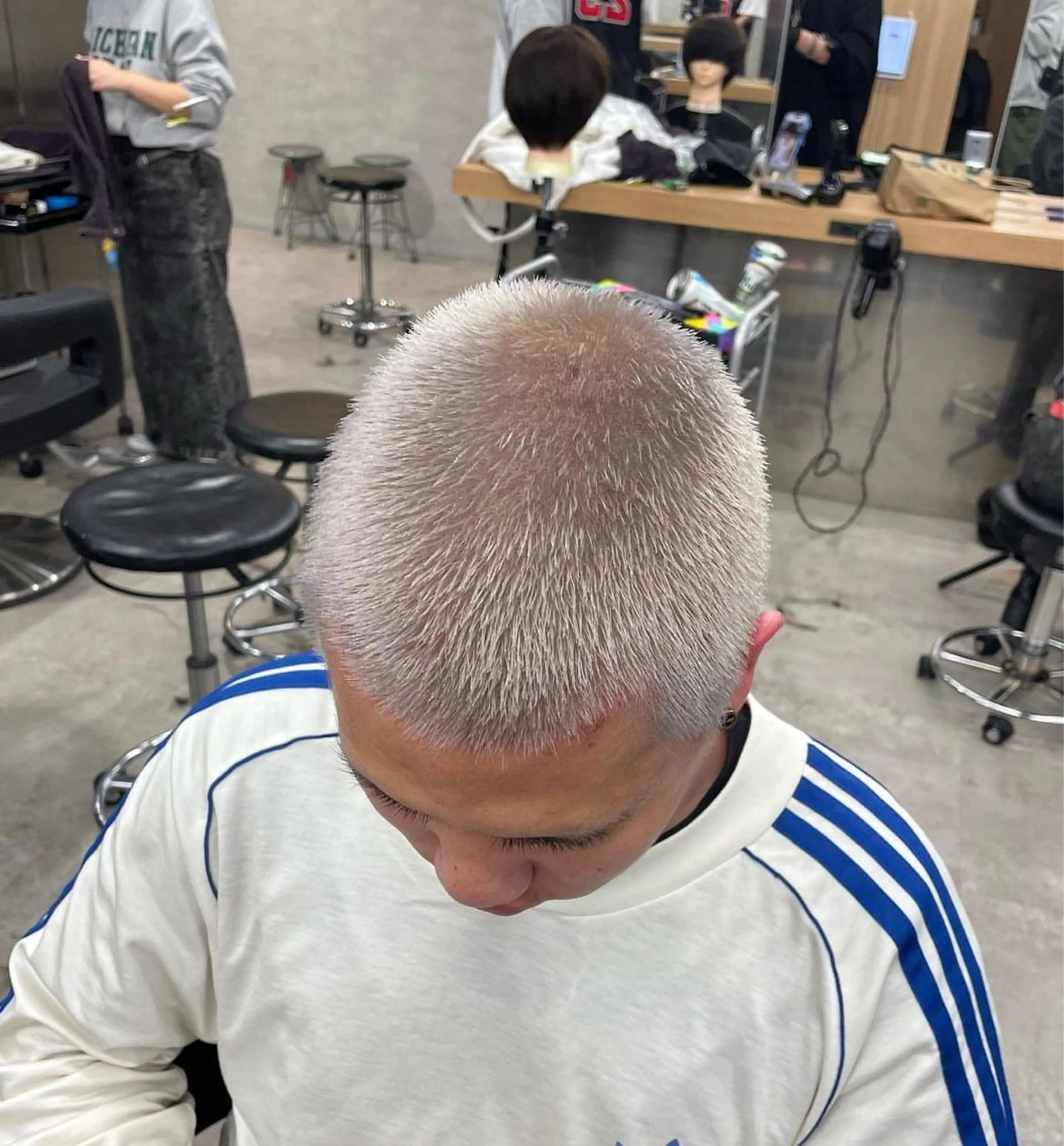 ショート カラー パーマ メンズ ヘアカラー ヘアセット 🔥メンズ 特化🔥菊水皐暉🔥のヘアスタイル